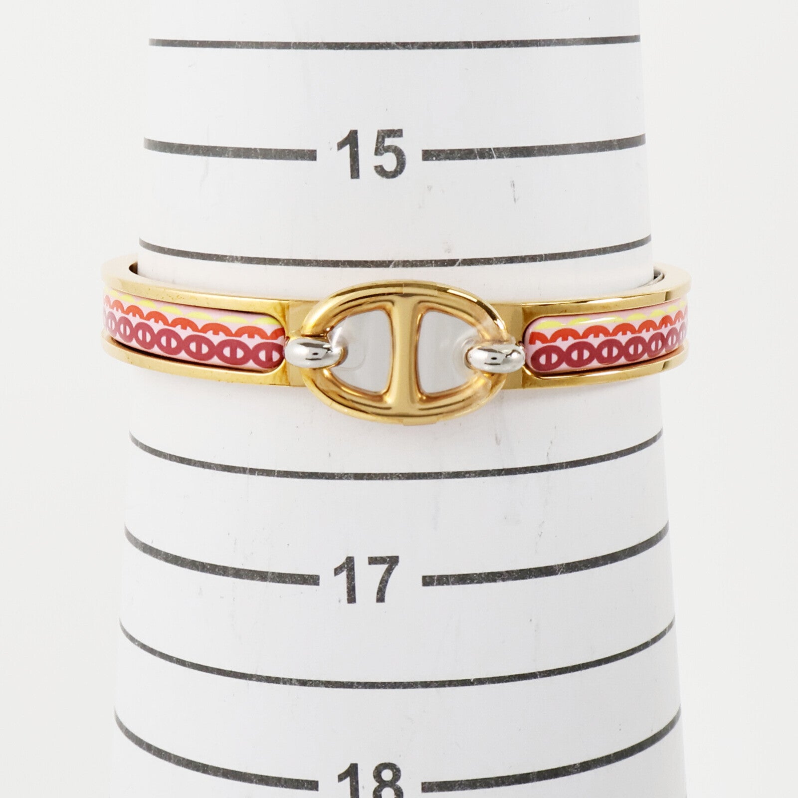 HERMES 金屬/琺瑯Mini Clic Chaine D'Ancre手鐲