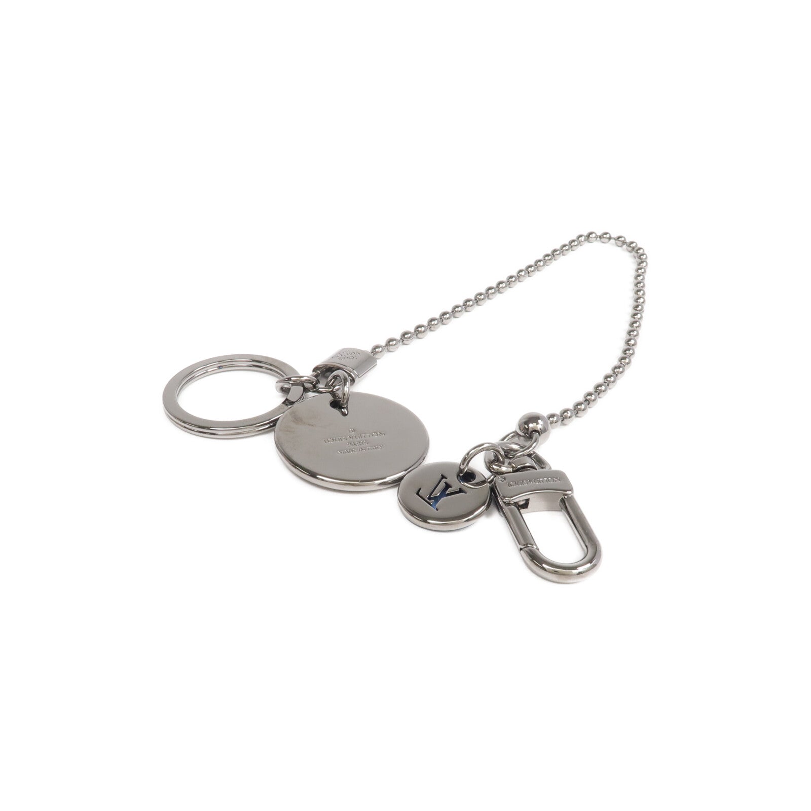 LOUIS VUITTON 金屬/Monogram Eclipse Portecle Chaine Monogram ID錢包鏈
