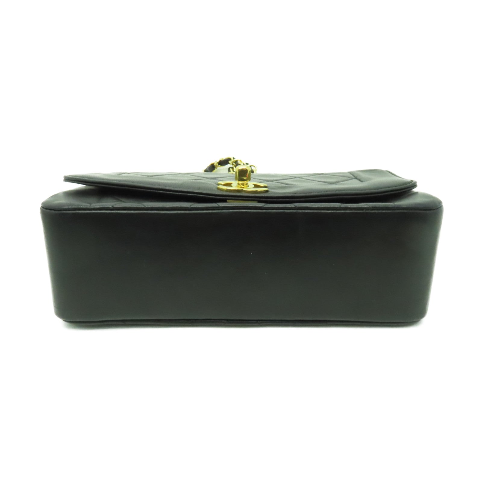 CHANEL **【清倉大減價】菱格羊皮皮革Chain Shoulder Bag金扣鏈帶肩背袋黒色
