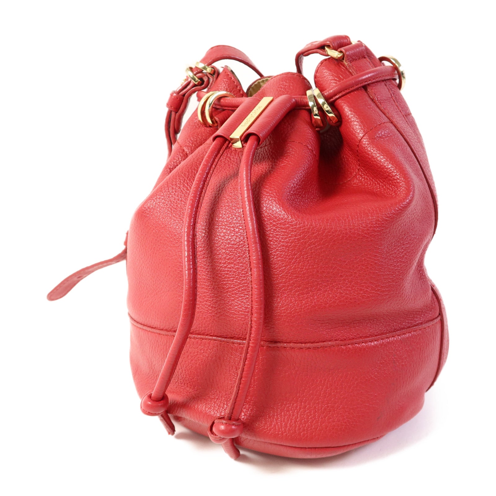 SEE BY CHLOE 【激減優惠】牛皮皮革Bucket Bag金扣肩背袋