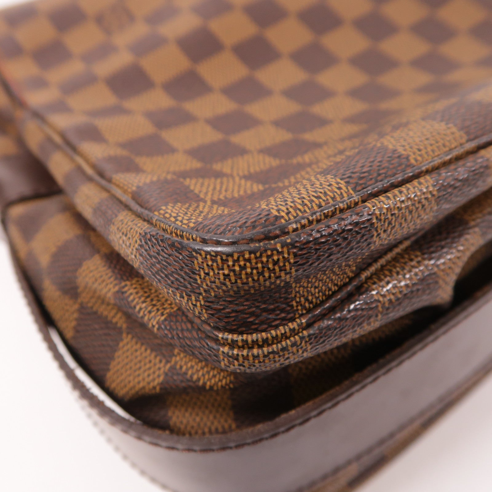 LOUIS VUITTON LV GHW Naviglio Shoulder Messenger Bag N45255 Damier Brown