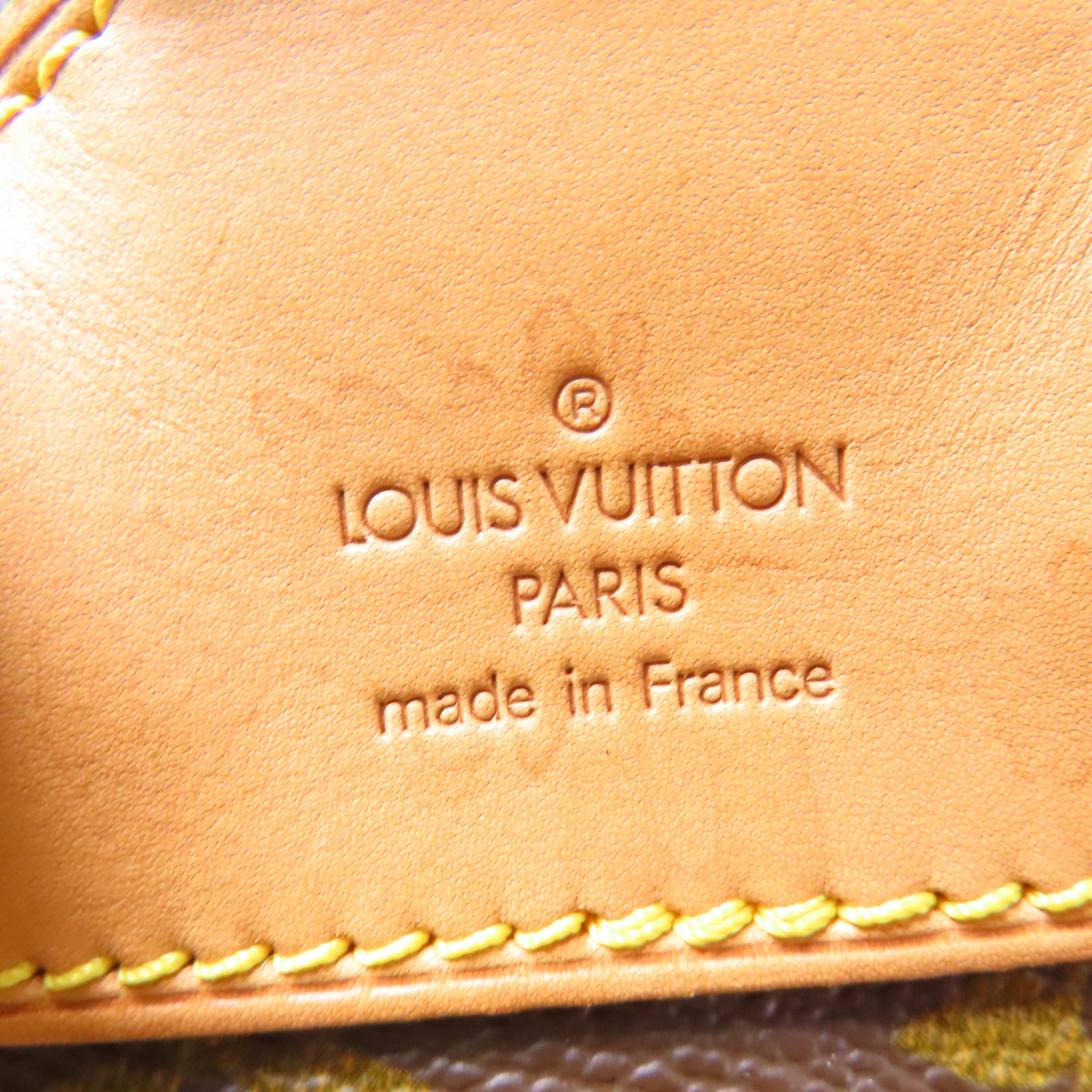 LOUIS VUITTON Monogram Montsouris MM金扣背包啡色