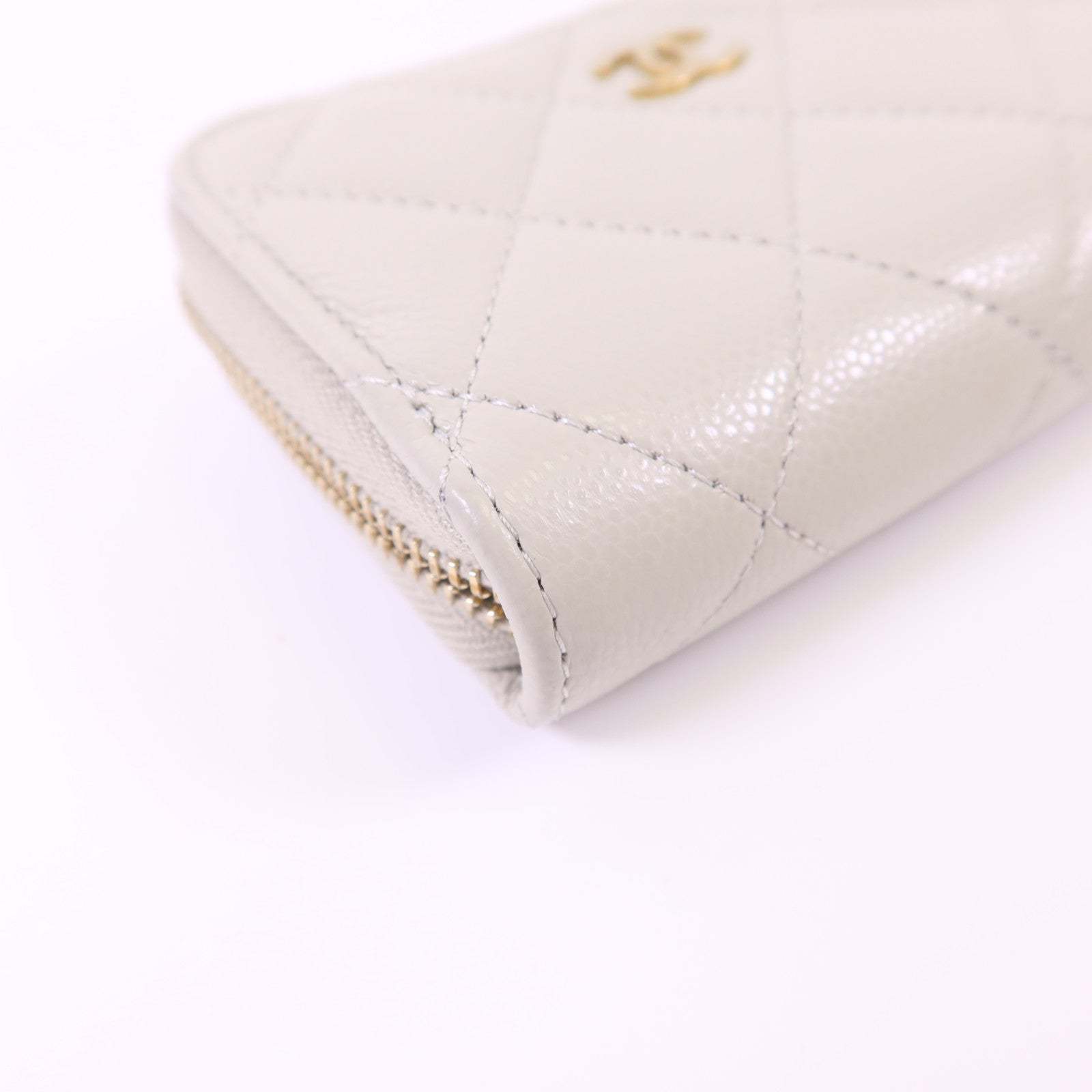 CHANEL 牛皮皮革Coin Case金扣零錢包