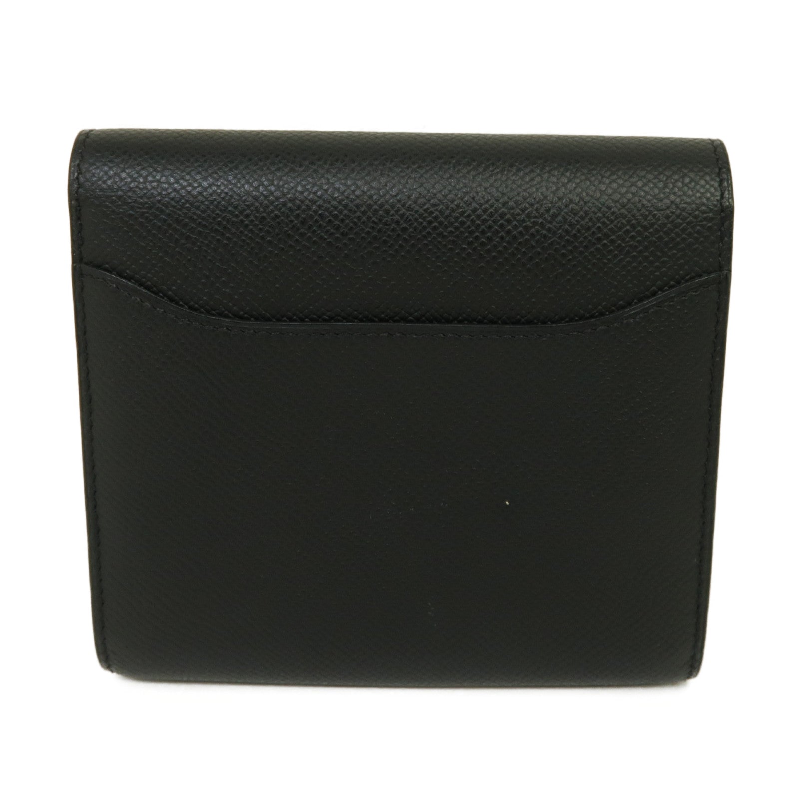 HERMES Epsom皮革Constance Wallet金扣錢包黒色