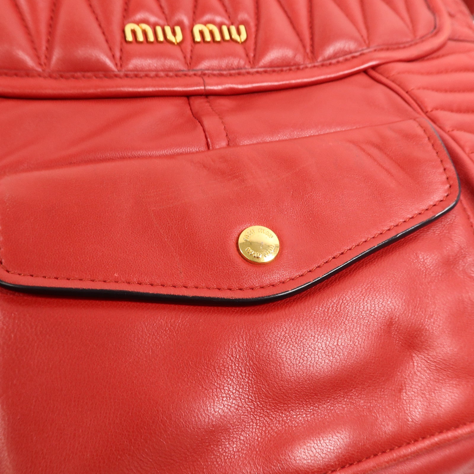 Miu Miu 羊皮皮革2 Way Shoulder手挽肩背兩用袋