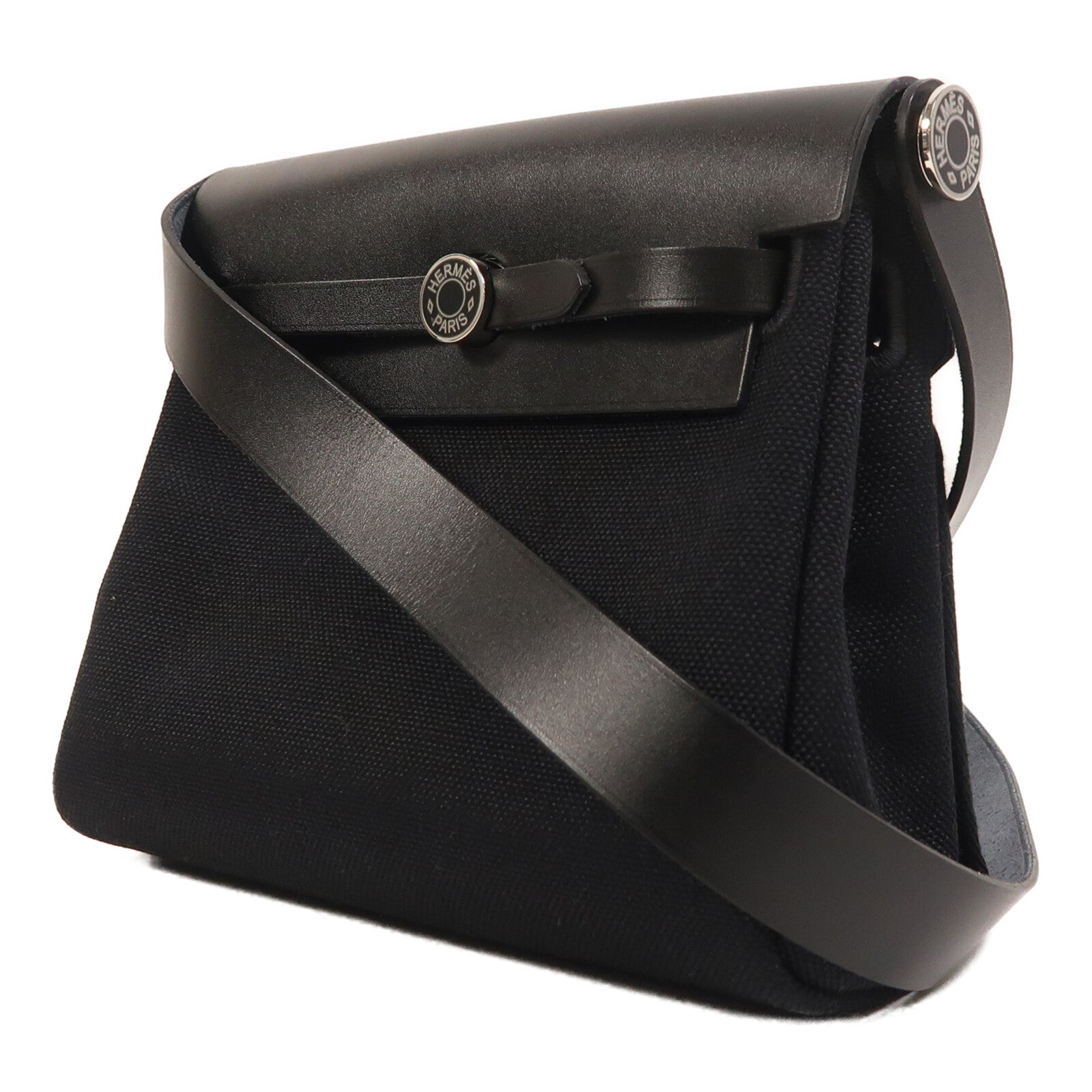 HERMES 帆布Mini Herbag肩背袋