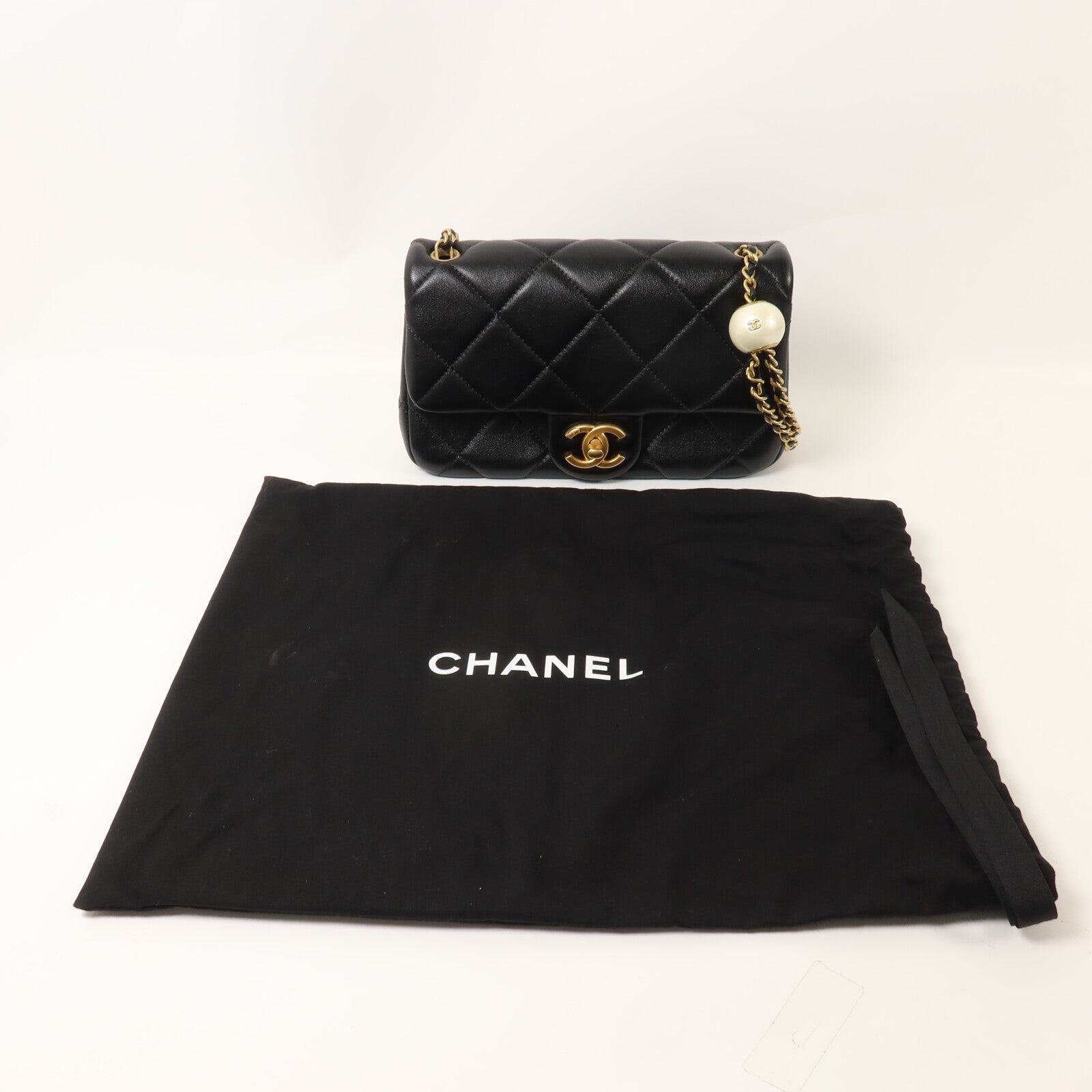 CHANEL 羊皮皮革Chain Shoulder鏈帶肩背袋