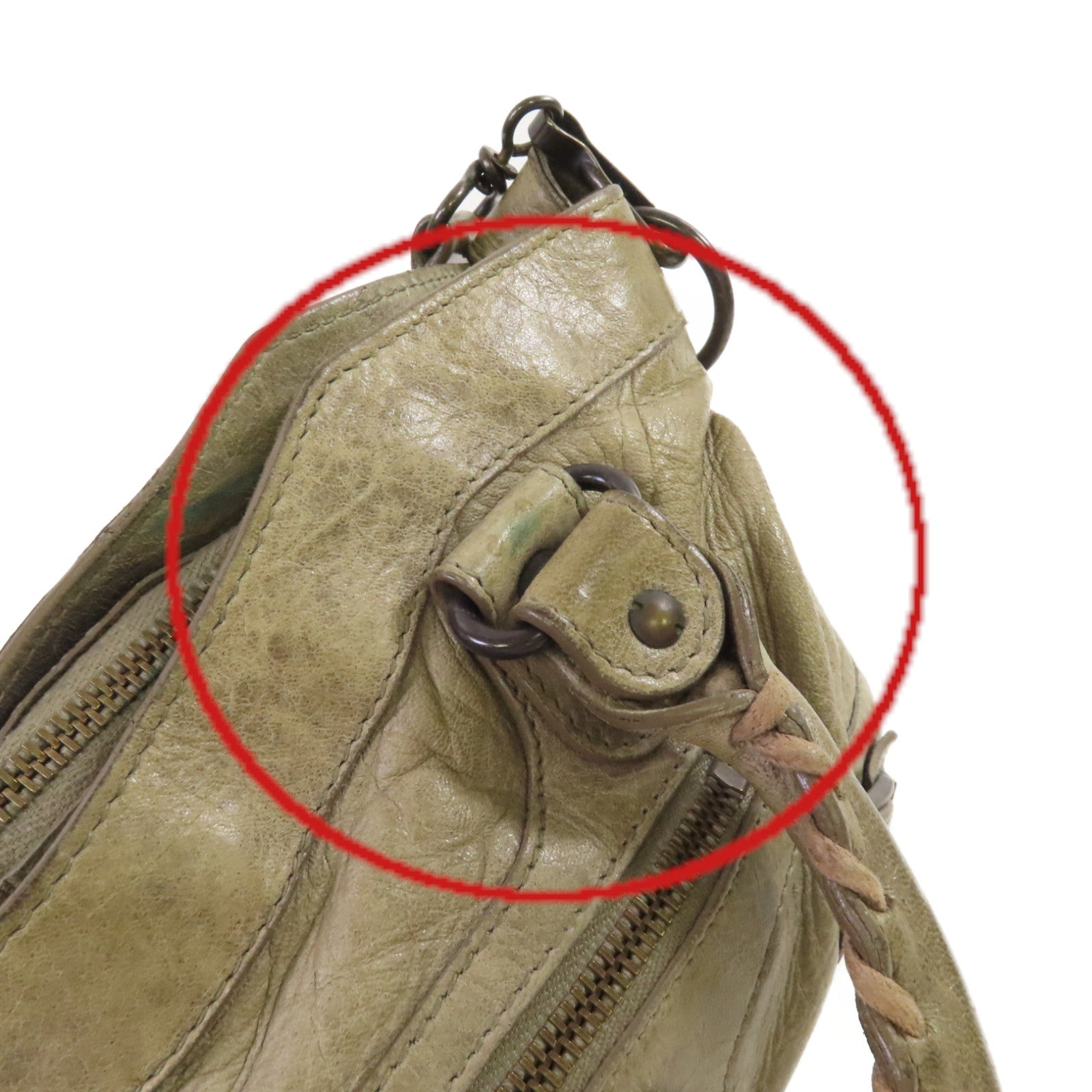 BALENCIAGA 牛皮皮革The First 2Way Shoulder Bag手挽肩背兩用袋灰色