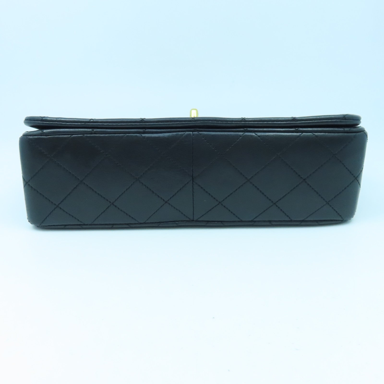 CHANEL 【激減優惠】菱格羊皮皮革Chain Shoulder金扣鏈帶肩背袋黑色