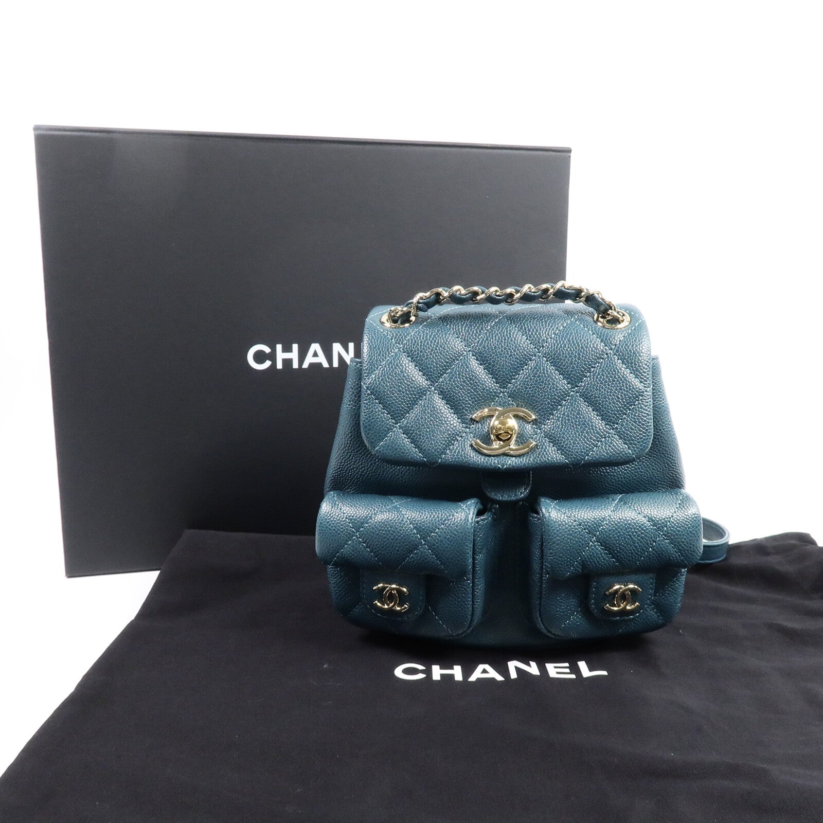 CHANEL 牛皮皮革Duma Mini背包