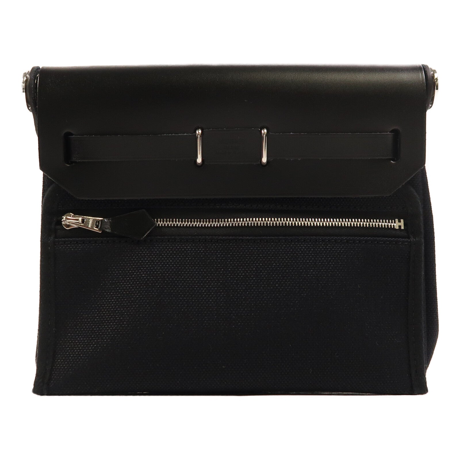 HERMES 帆布Mini Herbag肩背袋