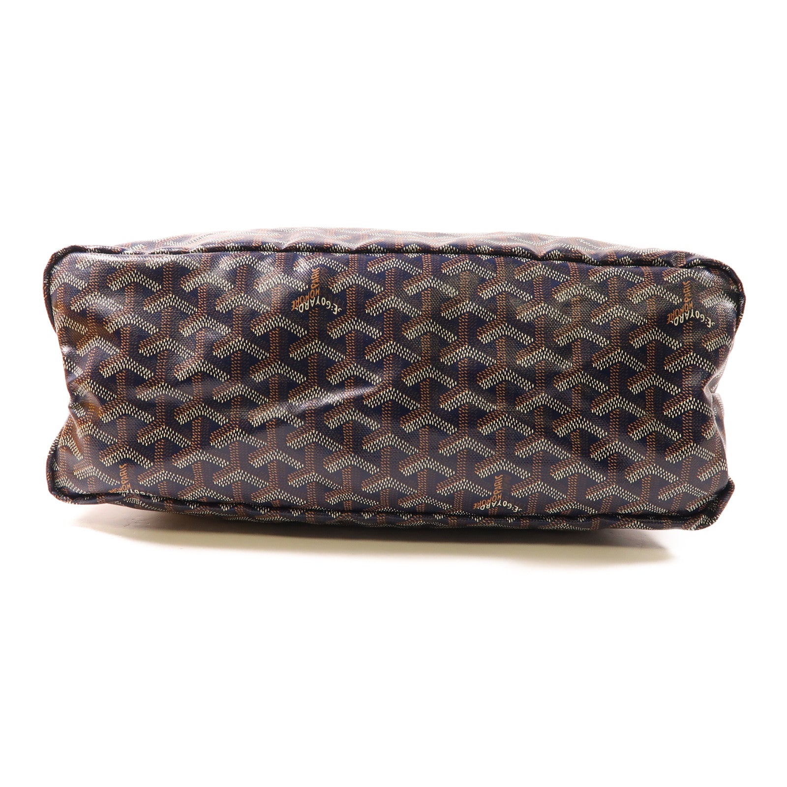 GOYARD 塗層帆布Bohème Hobo銀扣肩背袋深藍色