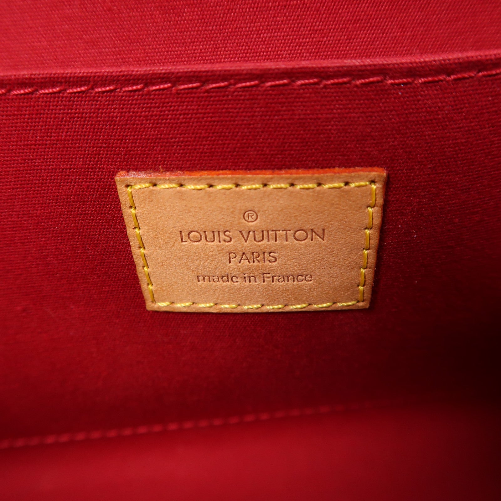 LOUIS VUITTON Monogram Vernis Roxbury Drive金扣手挽肩背兩用袋紅色