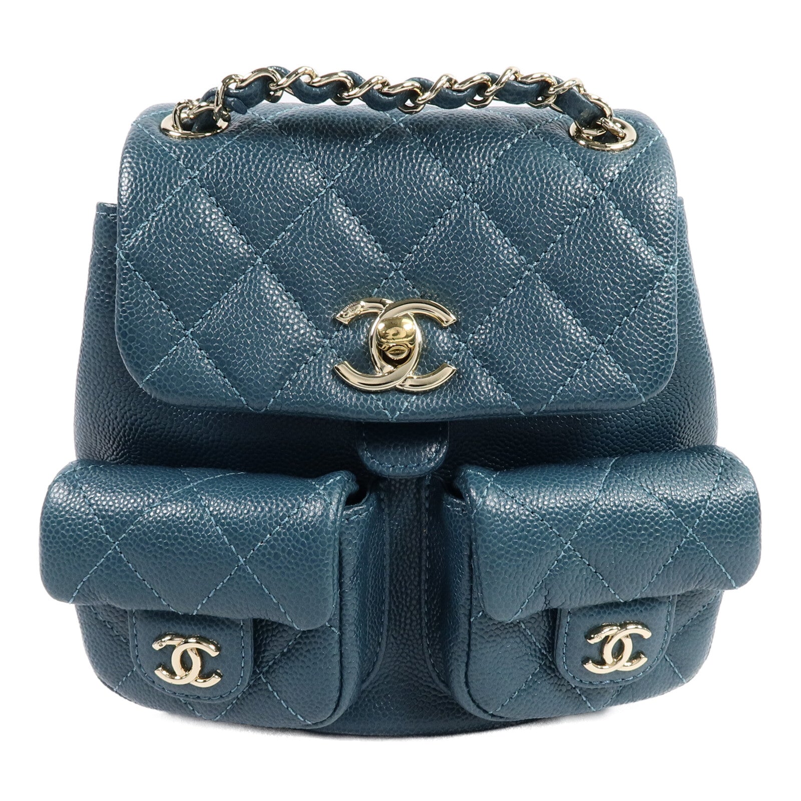 CHANEL 牛皮皮革Duma Mini背包