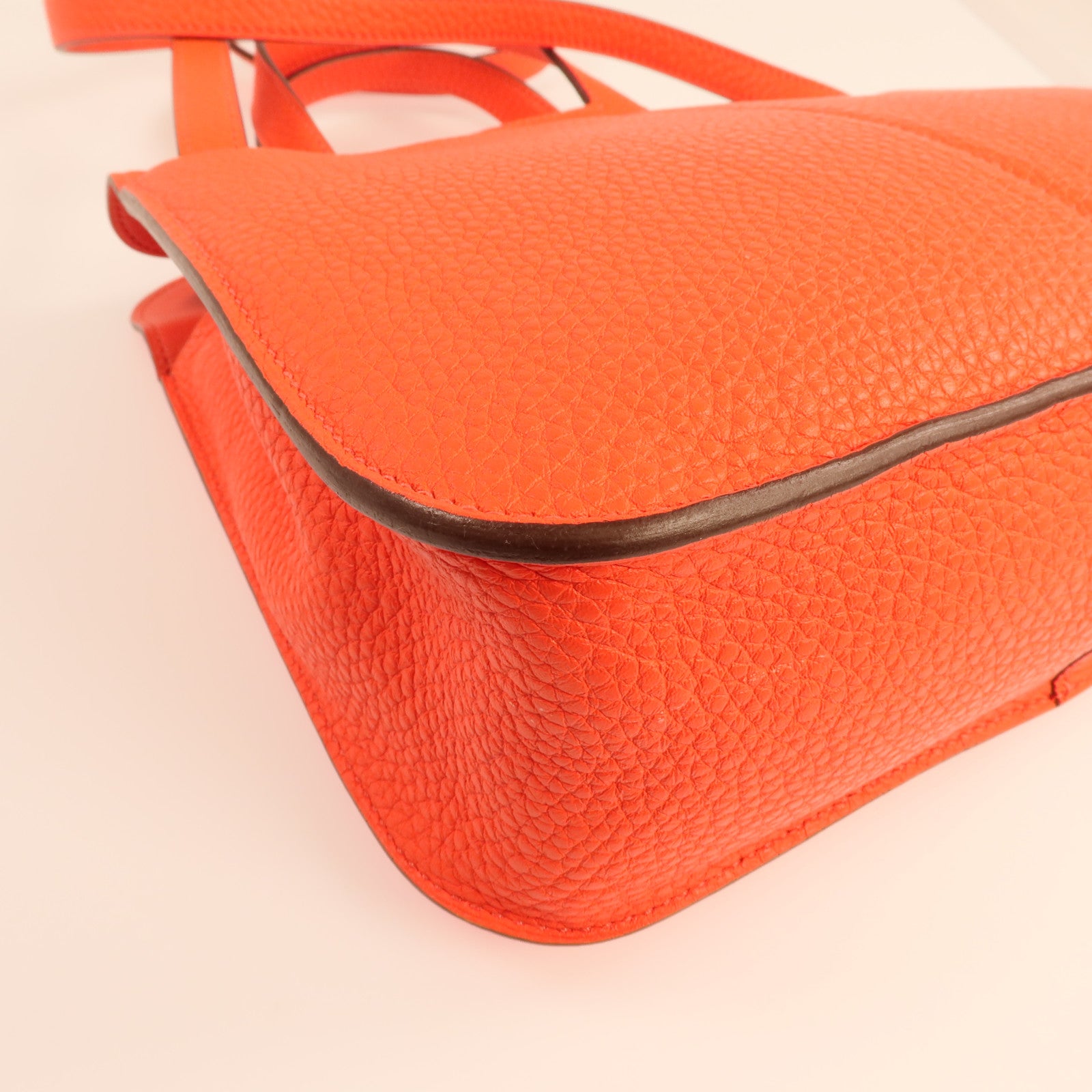 HERMES Clemence皮革Halzan 25銀扣兩用手挽肩背包