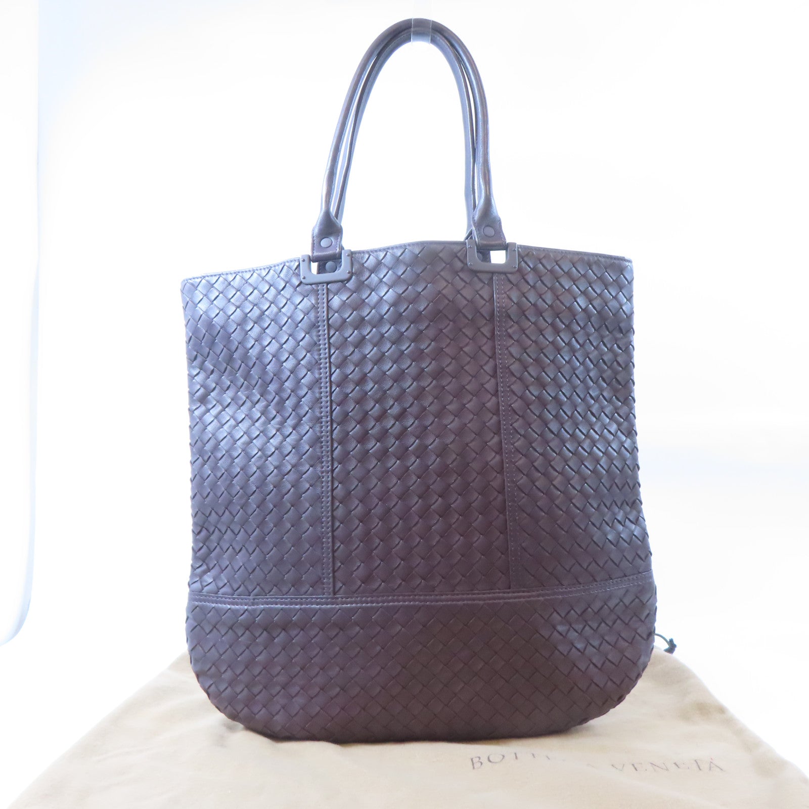 BOTTEGA VENETA 羊皮皮革Hand Bag手挽袋紫色