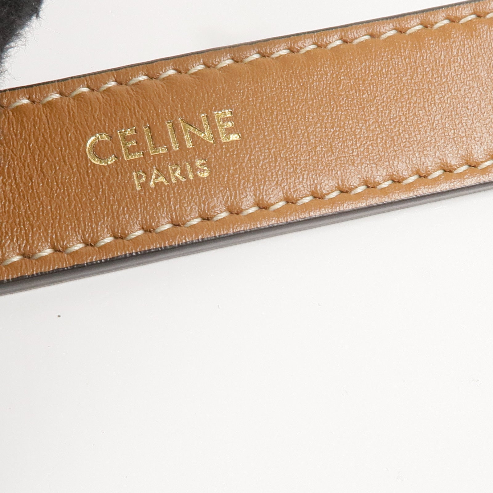 CELINE 牛仔布AVA金扣肩背袋