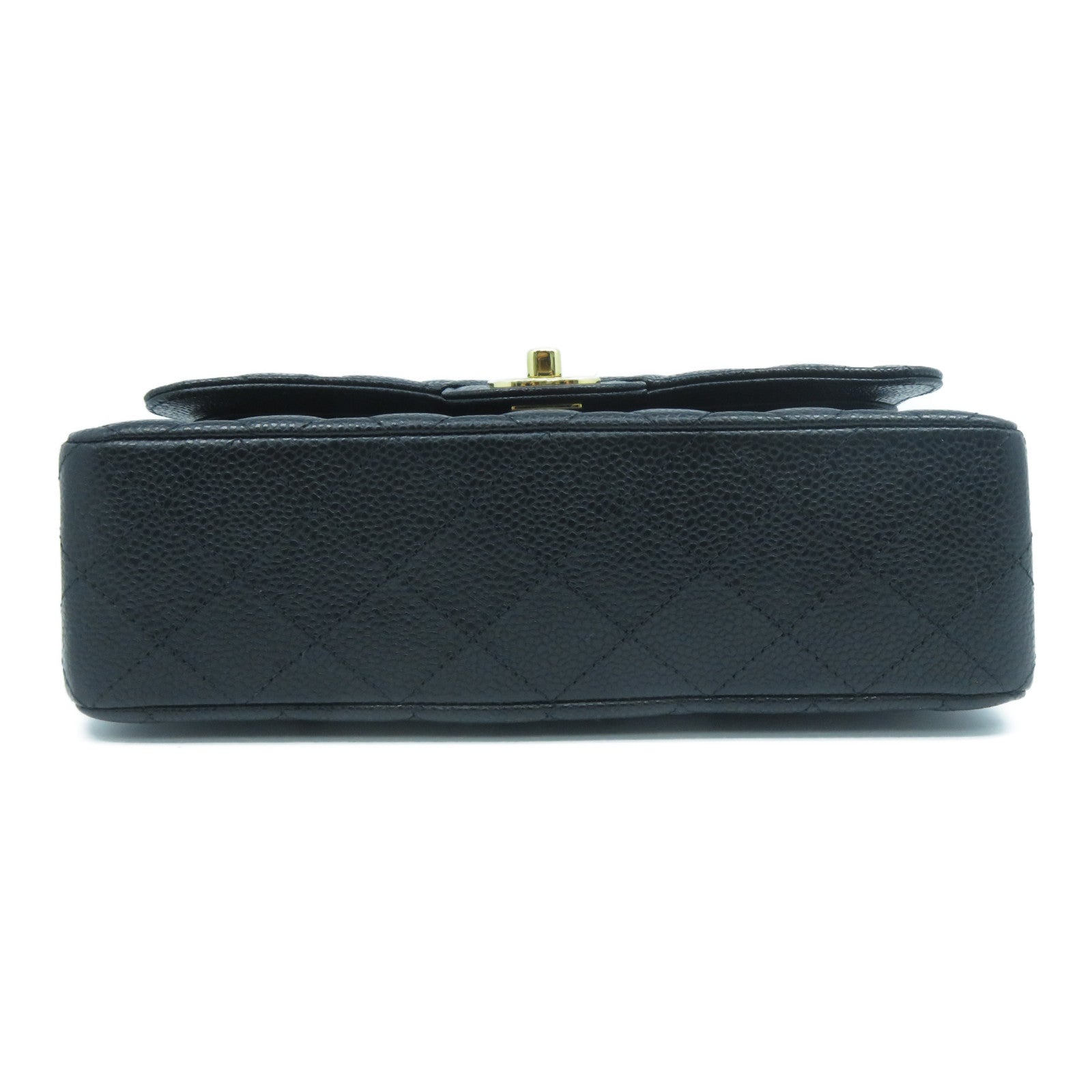 CHANEL 【激減優惠】菱格Caviar皮革Chain Shoulder Bag金扣鏈帶肩背袋黑色