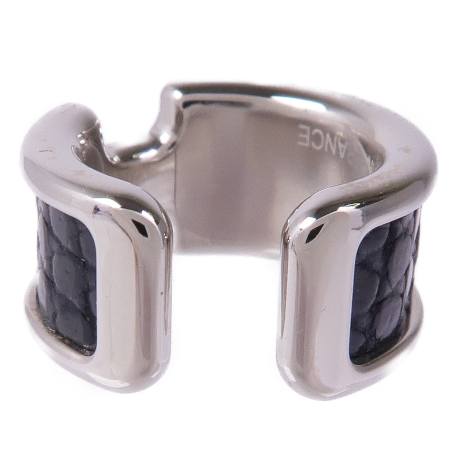 HERMES 鍍鈀Olympe Ear Cuff耳環Noir