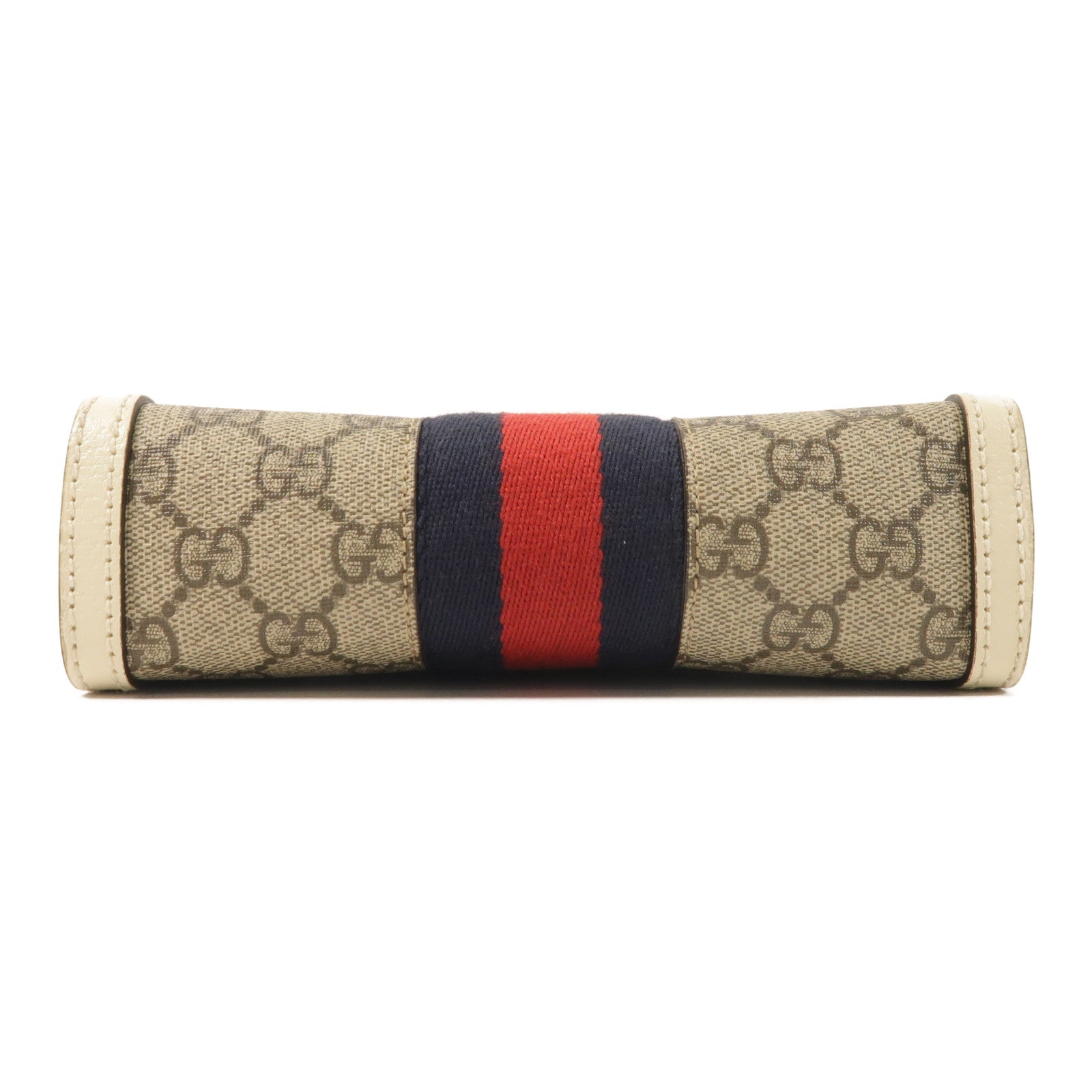 GUCCI 塗層帆布Ophidia GG金扣鏈帶肩背袋