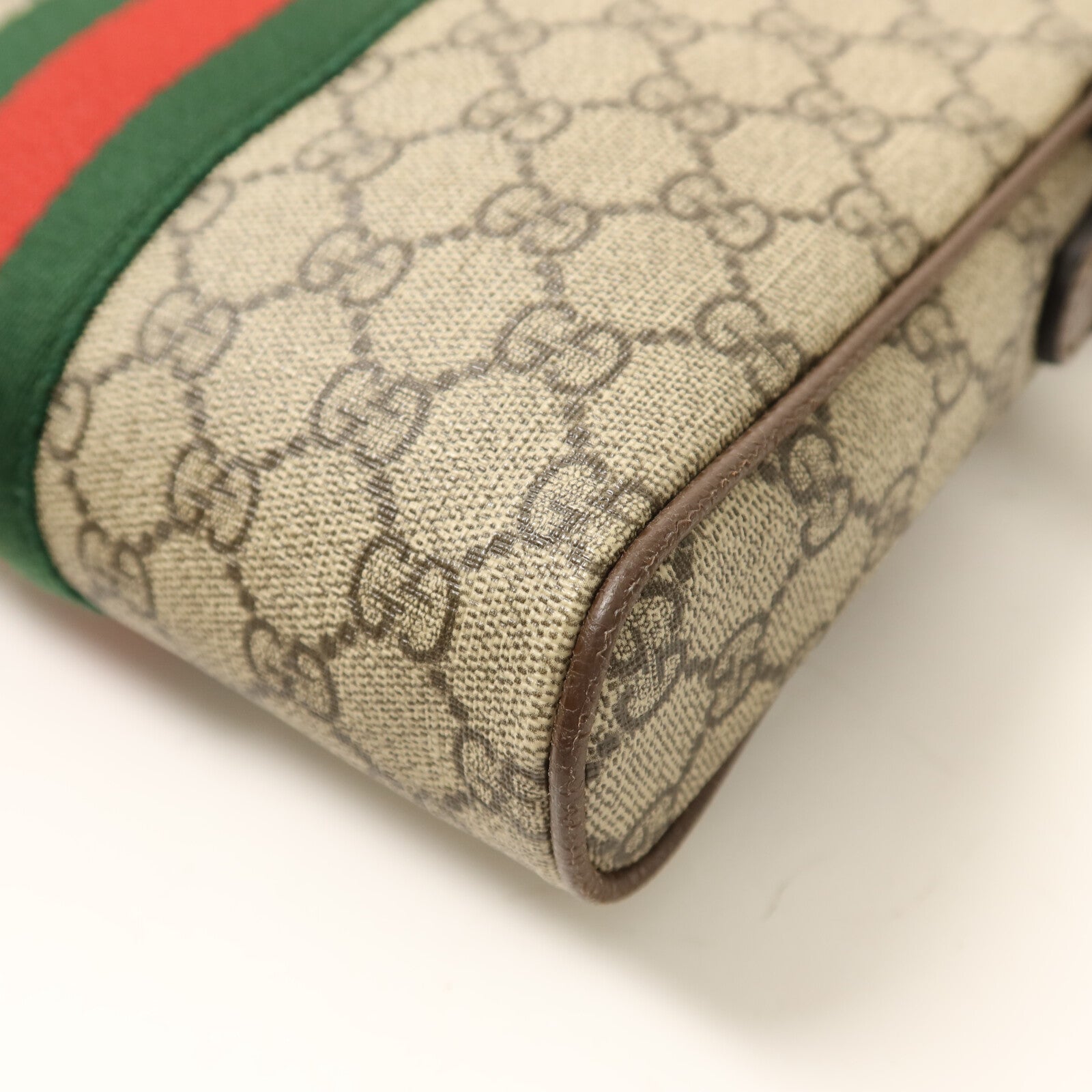 GUCCI 塗層帆布Ophidia GG金扣肩背袋