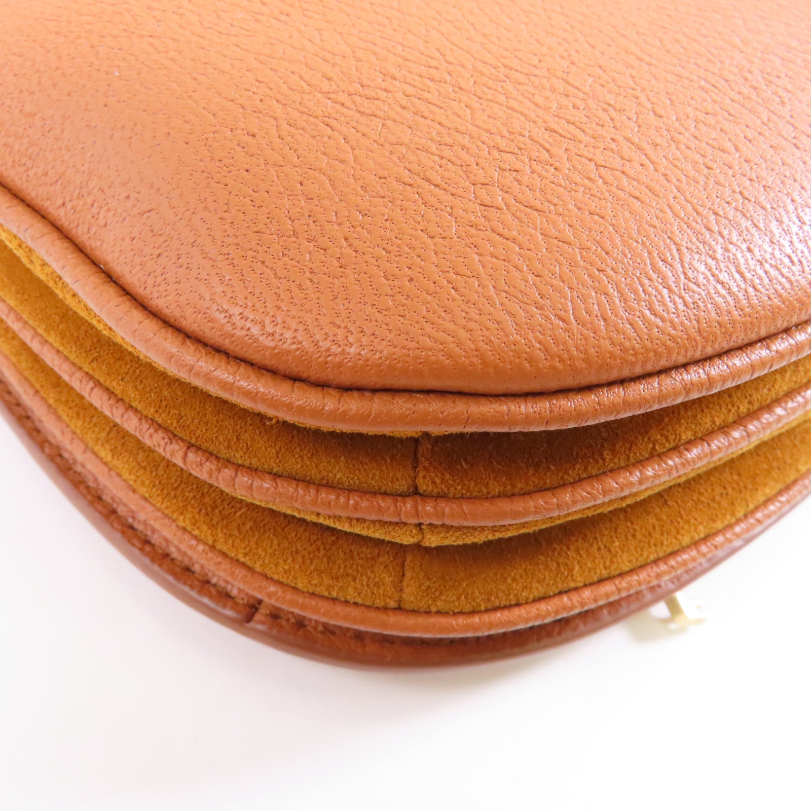 SEE BY CHLOE 牛皮/麂皮皮革Shoulder Bag金扣肩背袋啡色/粉紅色