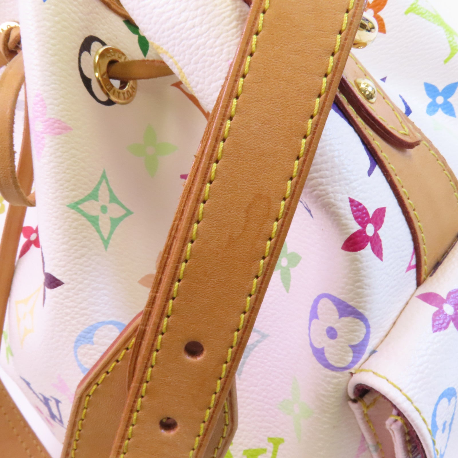 LOUIS VUITTON Monogram Multicolore Petit Noe金扣肩背袋