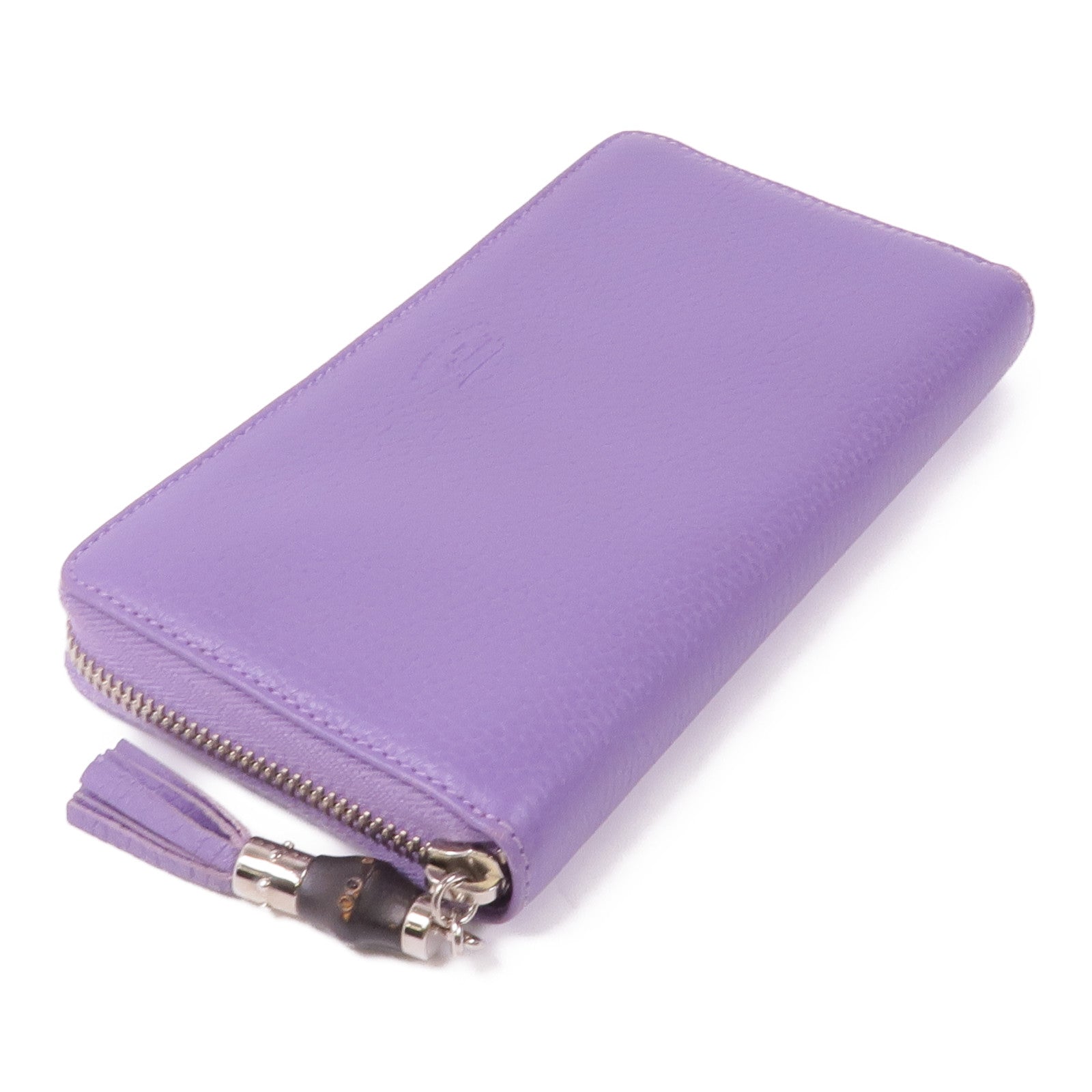 GUCCI 皮革Long Wallet銀扣長錢包