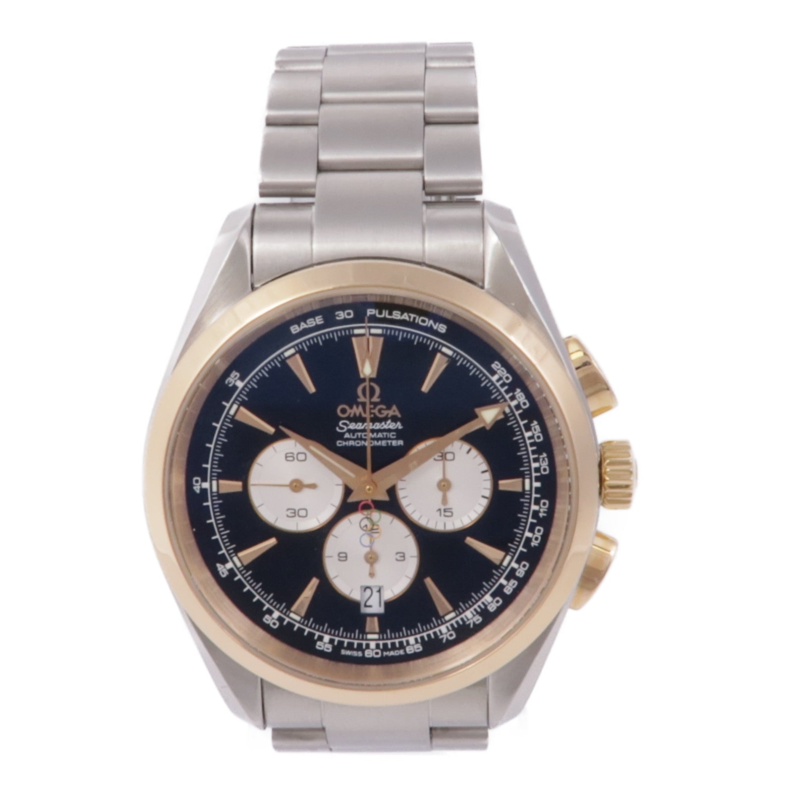 OMEGA Seamaster Olympic 2008 Automatic Watch 18K Yellow Gold Stainless Steel