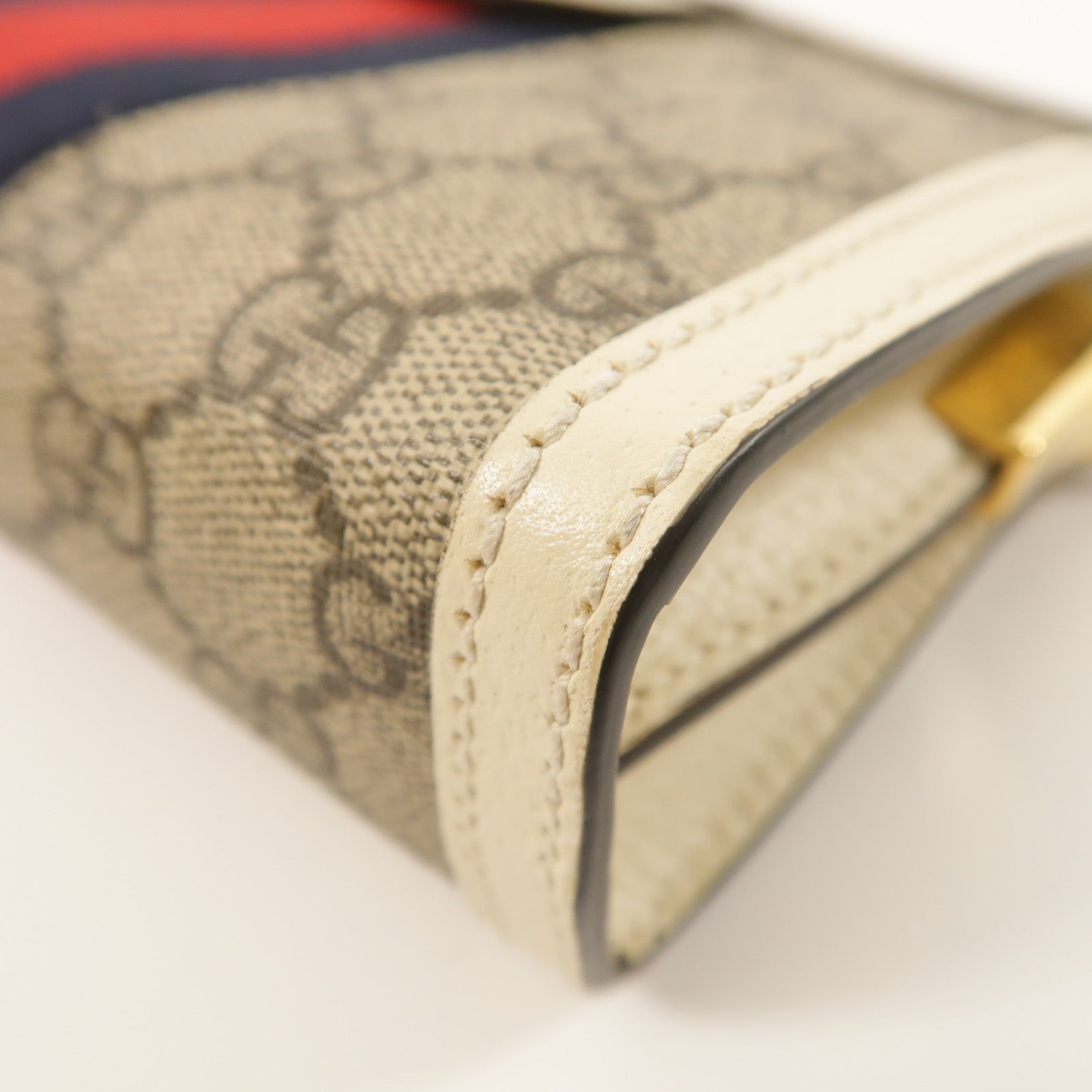 GUCCI 塗層帆布Ophidia GG金扣鏈帶肩背袋