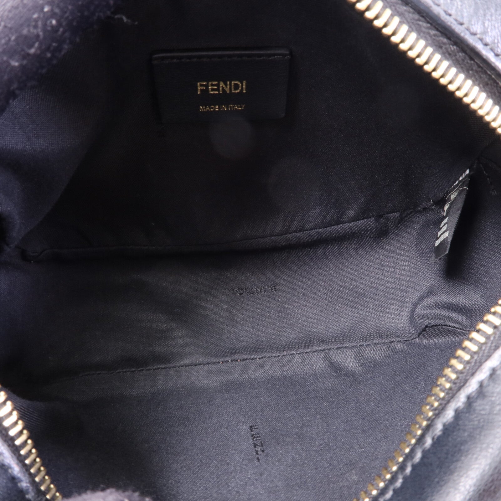 FENDI 塗層帆布Shoulder Bag金扣肩背袋