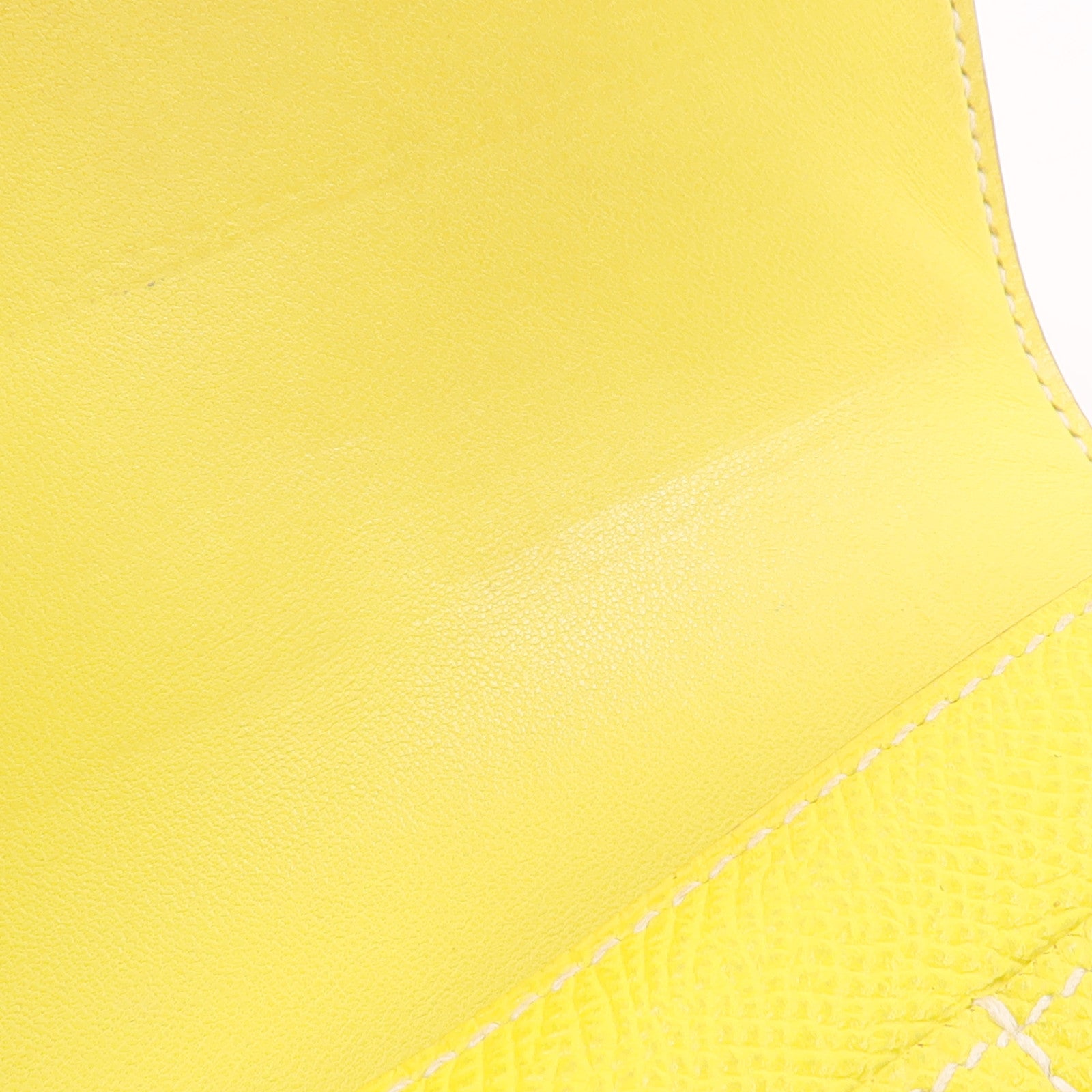 HERMES Epsom皮革Constance Slim Wallet錢包Lime