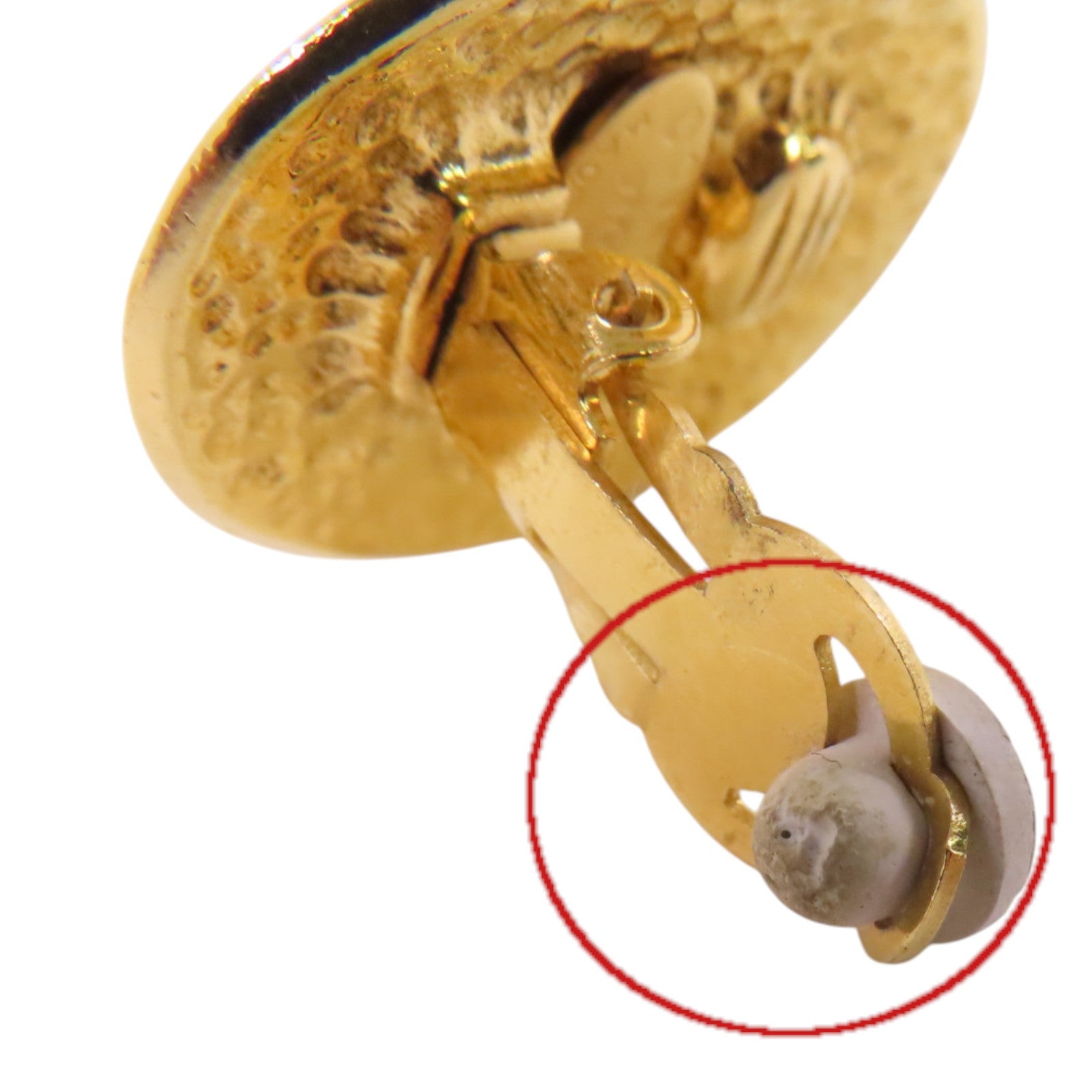 CHANEL 金屬Vintage Earring金扣耳環