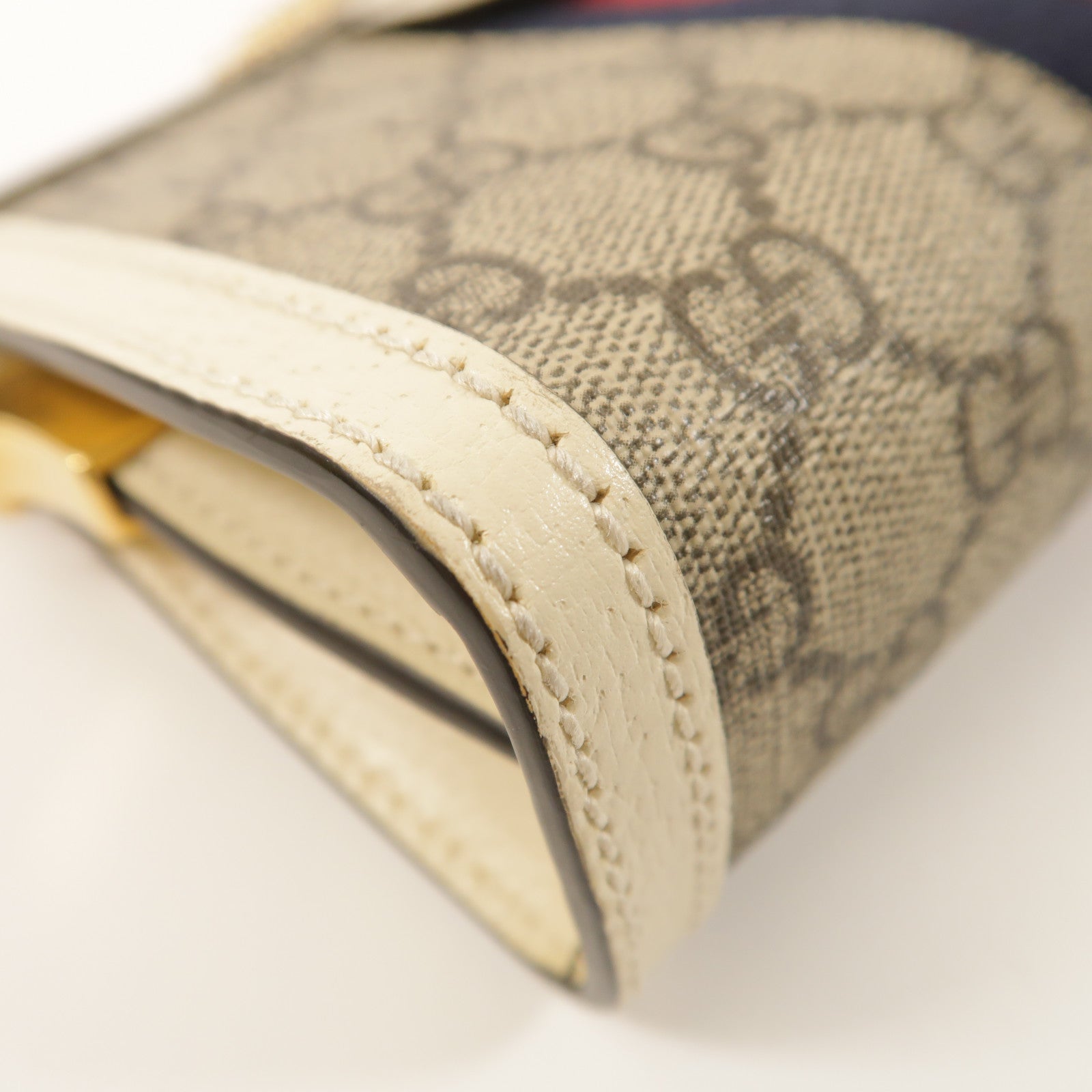 GUCCI 塗層帆布Ophidia GG金扣鏈帶肩背袋