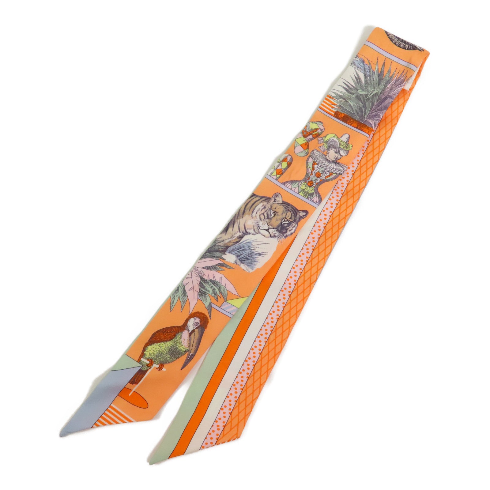 HERMES 絲質Twilly絲巾