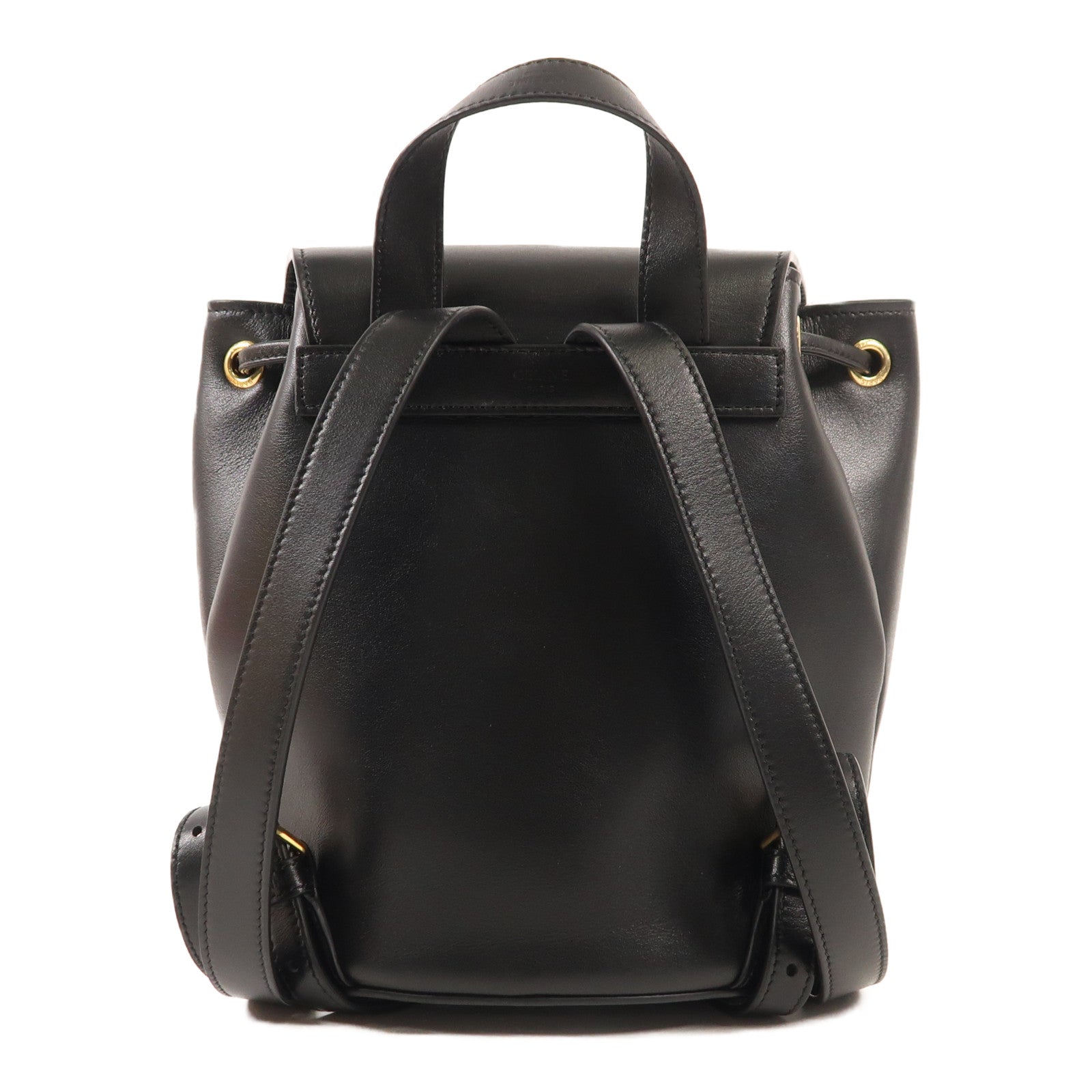 CELINE 牛皮皮革Bonnie金扣背包