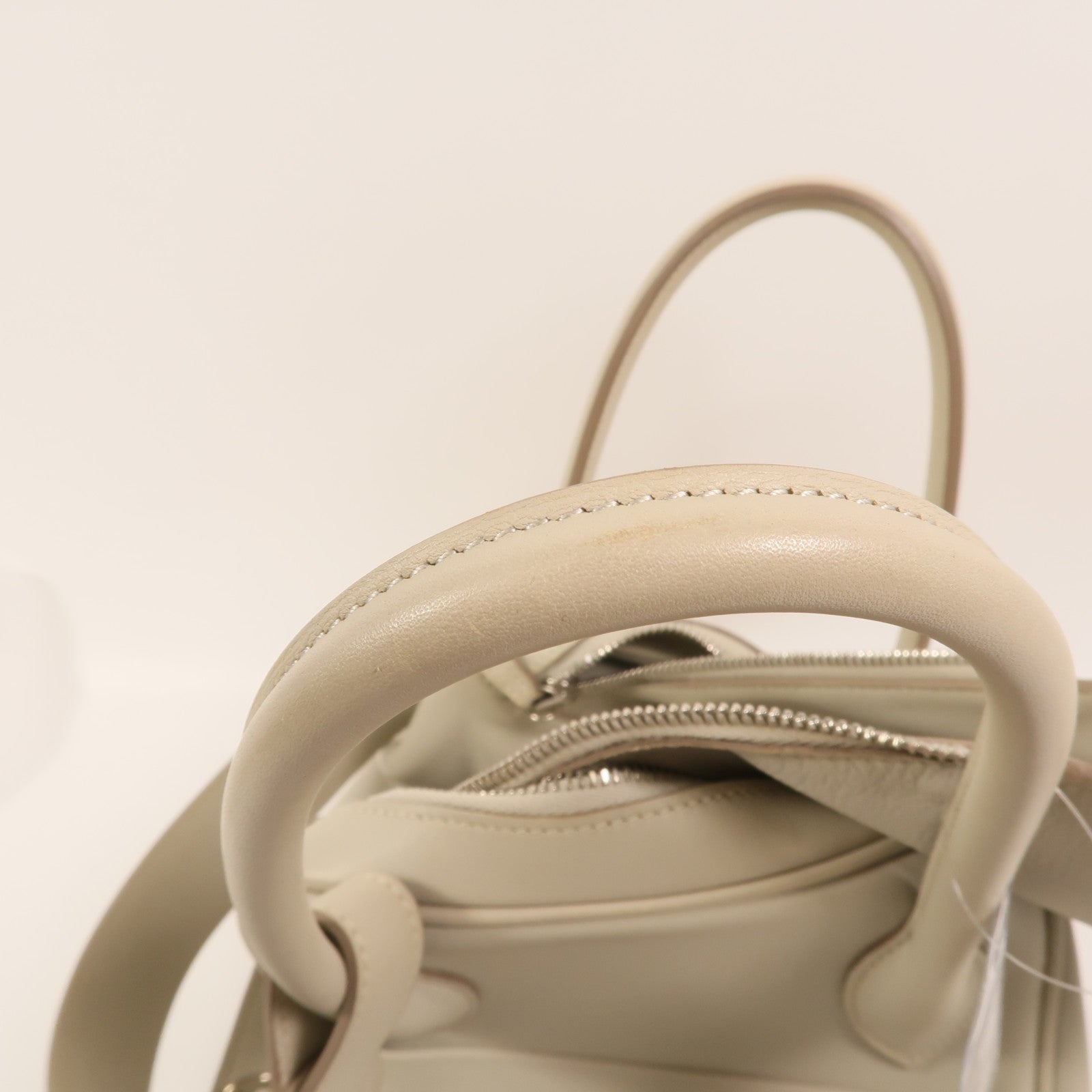 HERMES Swift皮革Lindy 34銀扣手挽肩背兩用袋Gris Perle
