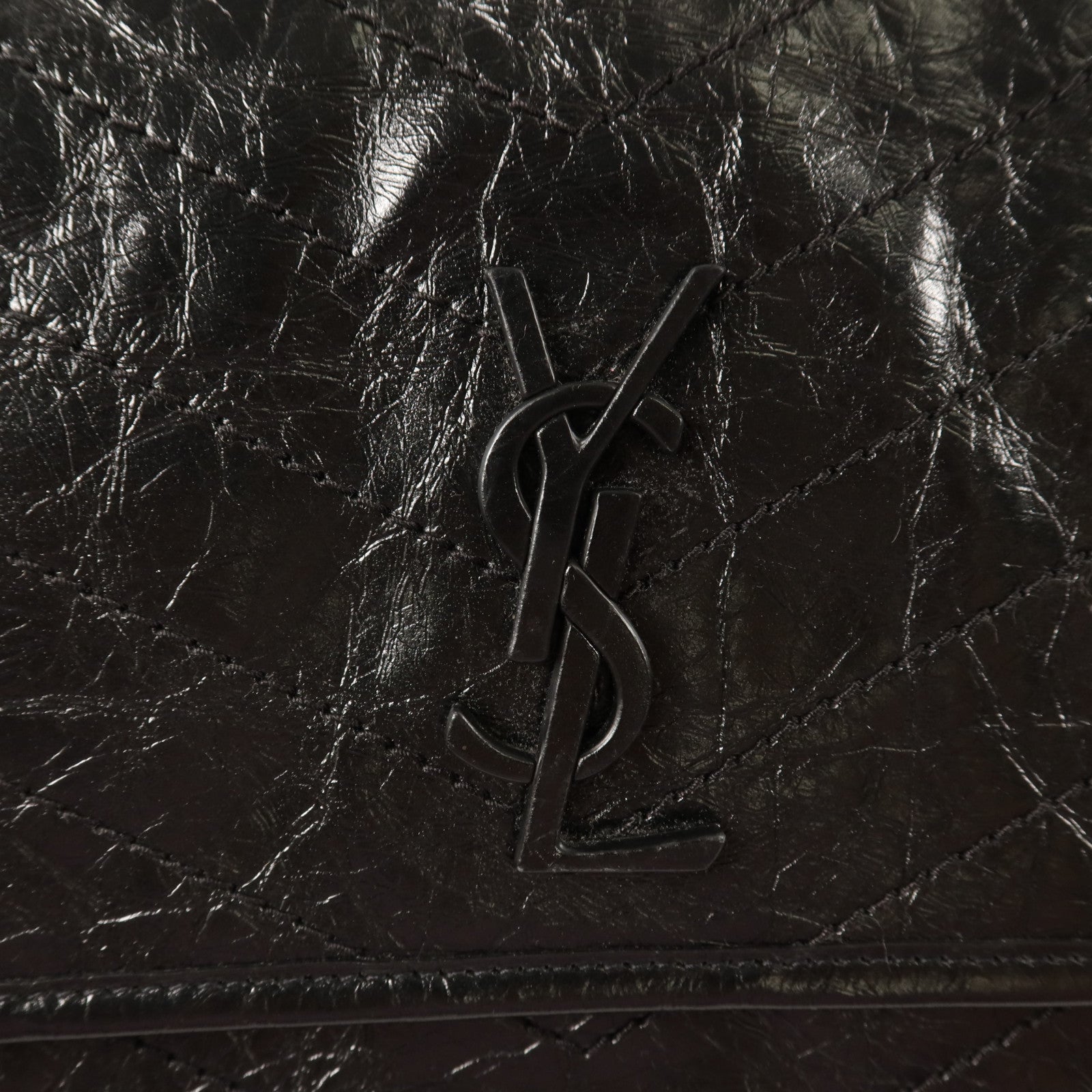 SAINT LAURENT 牛皮皮革Niki Medium銀扣鏈帶肩背袋