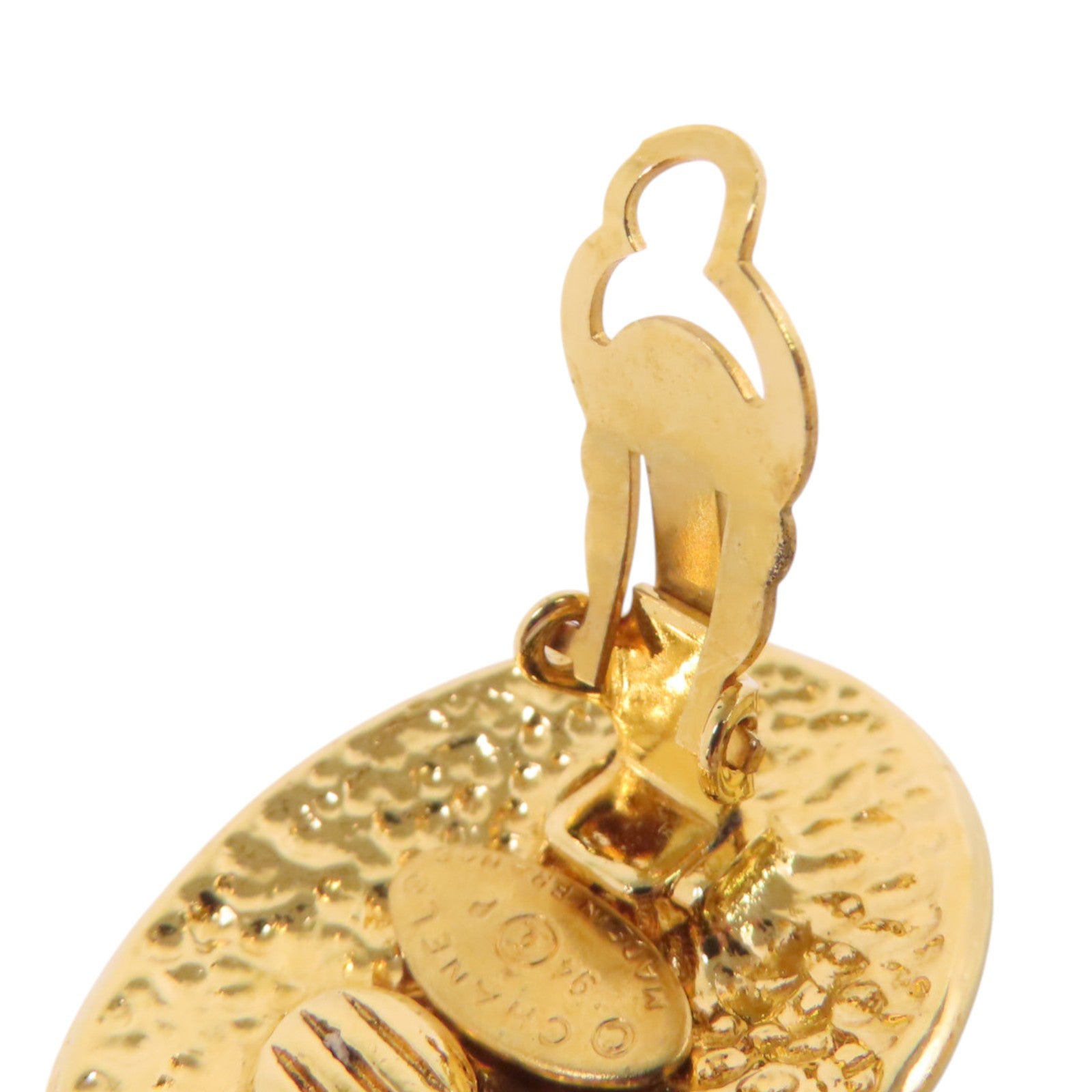 CHANEL 金屬Vintage Earring金扣耳環
