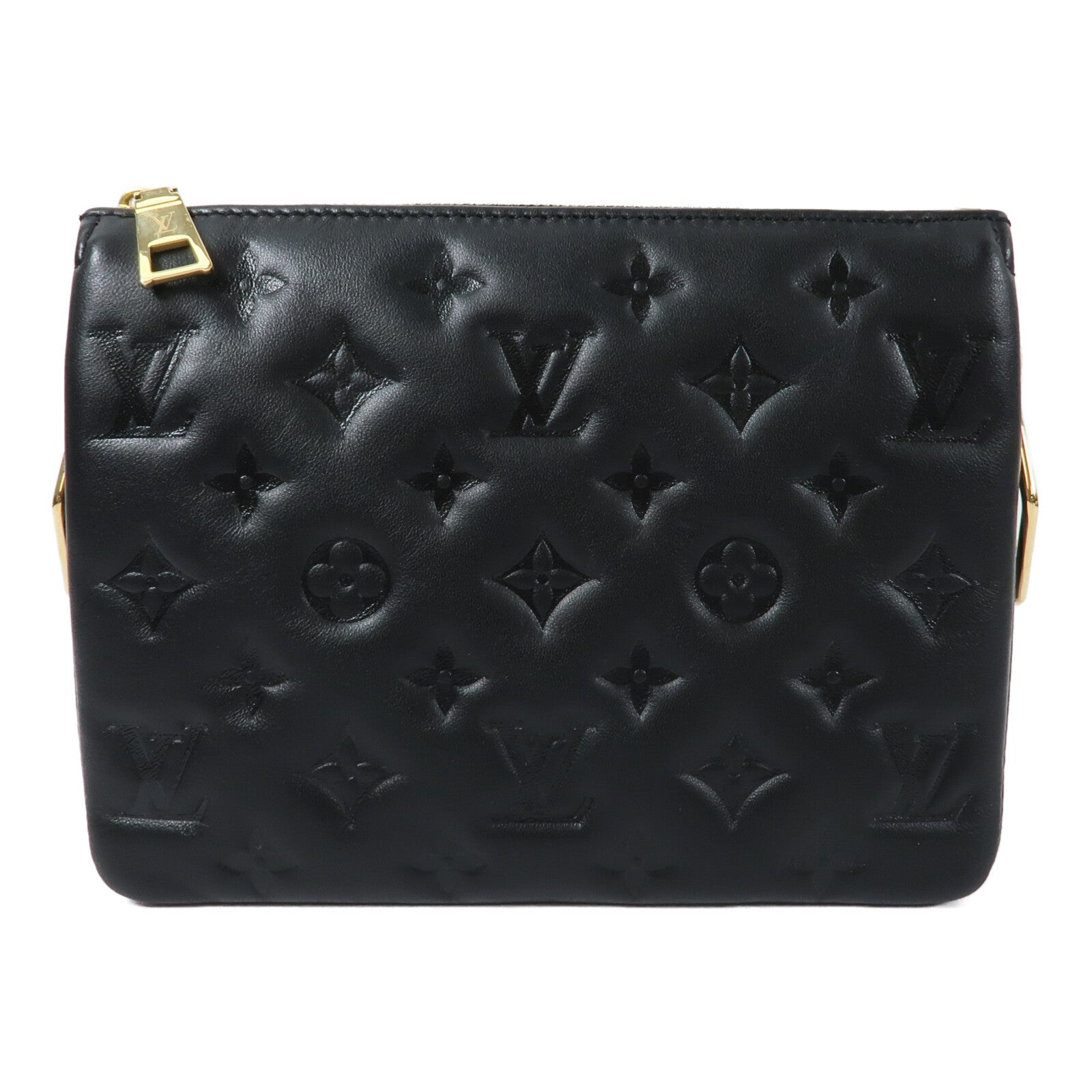 LOUIS VUITTON Monogram Embossed Coussin BB鏈帶手挽肩背兩用袋