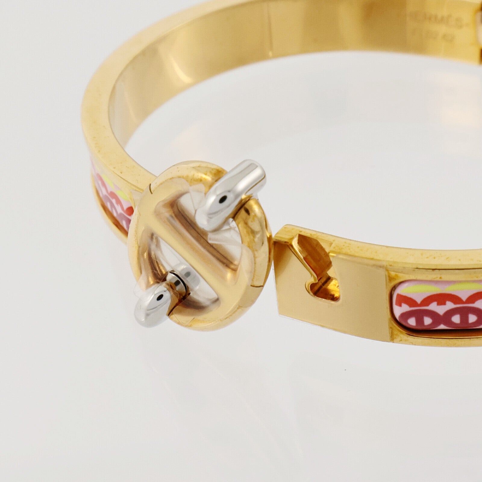 HERMES 金屬/琺瑯Mini Clic Chaine D'Ancre手鐲