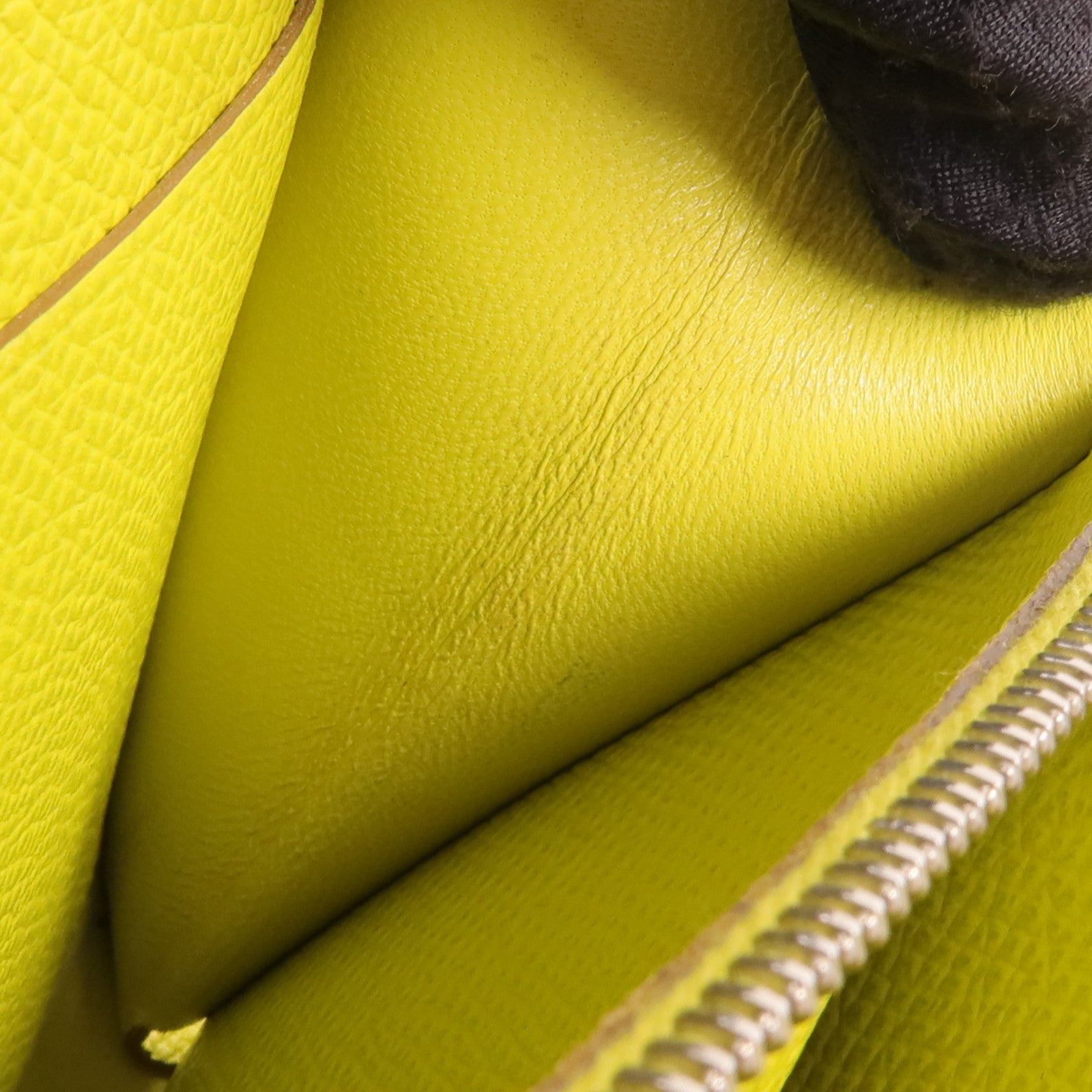 HERMES Epsom皮革Constance Slim Wallet錢包Lime