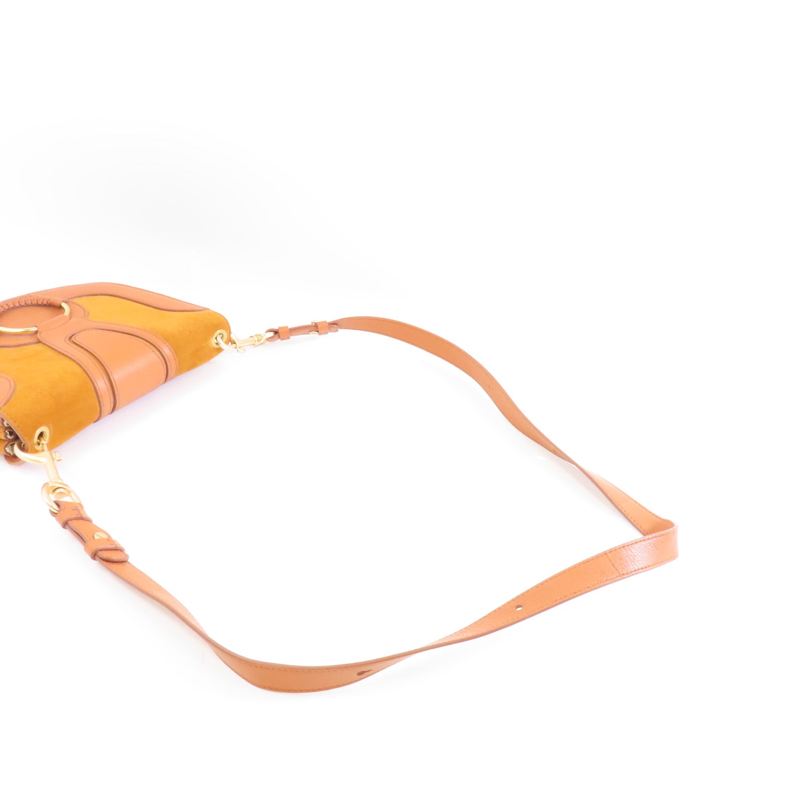 SEE BY CHLOE 牛皮/麂皮皮革Shoulder Bag金扣肩背袋啡色/粉紅色