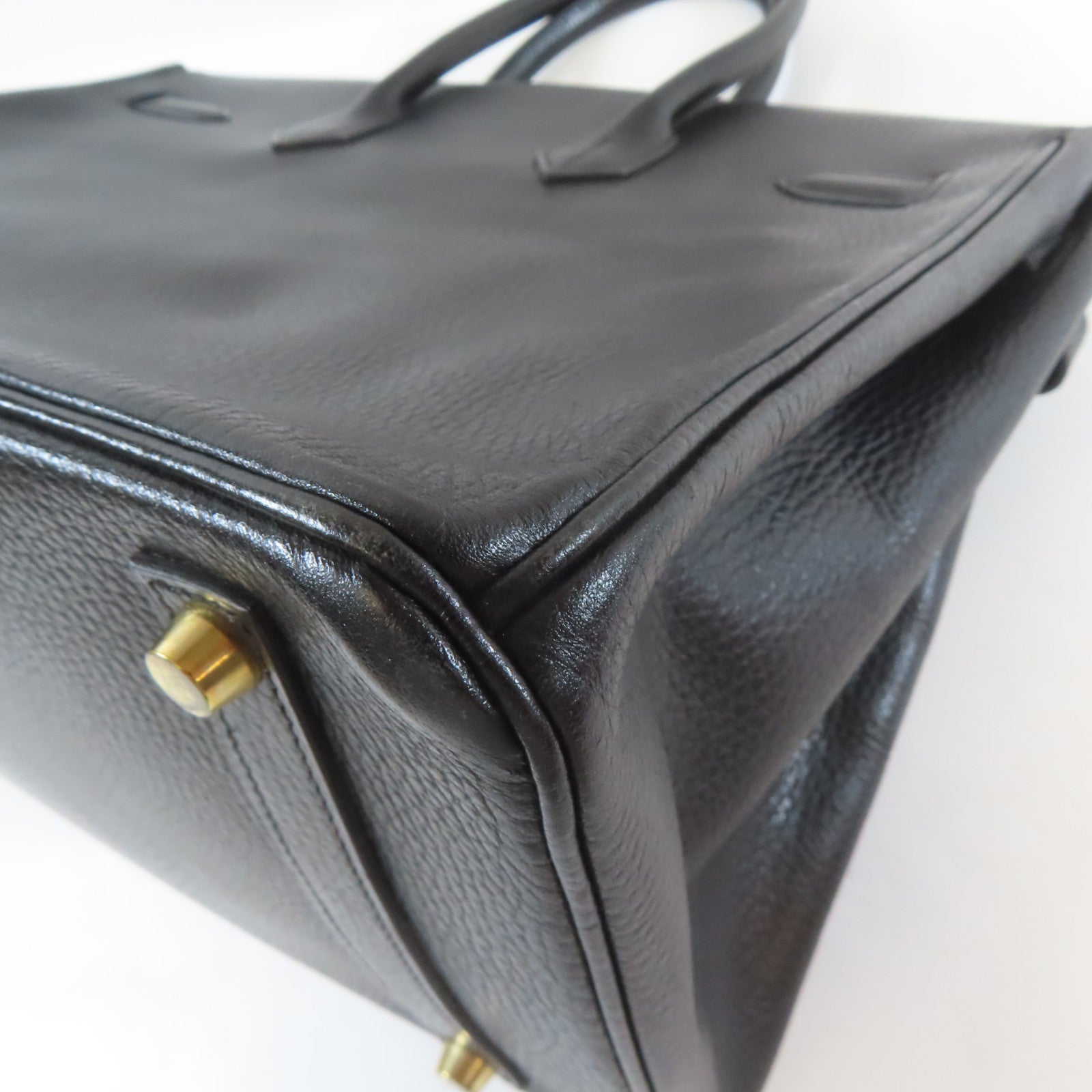HERMES Togo皮革Birkin 35金扣手挽袋黑色