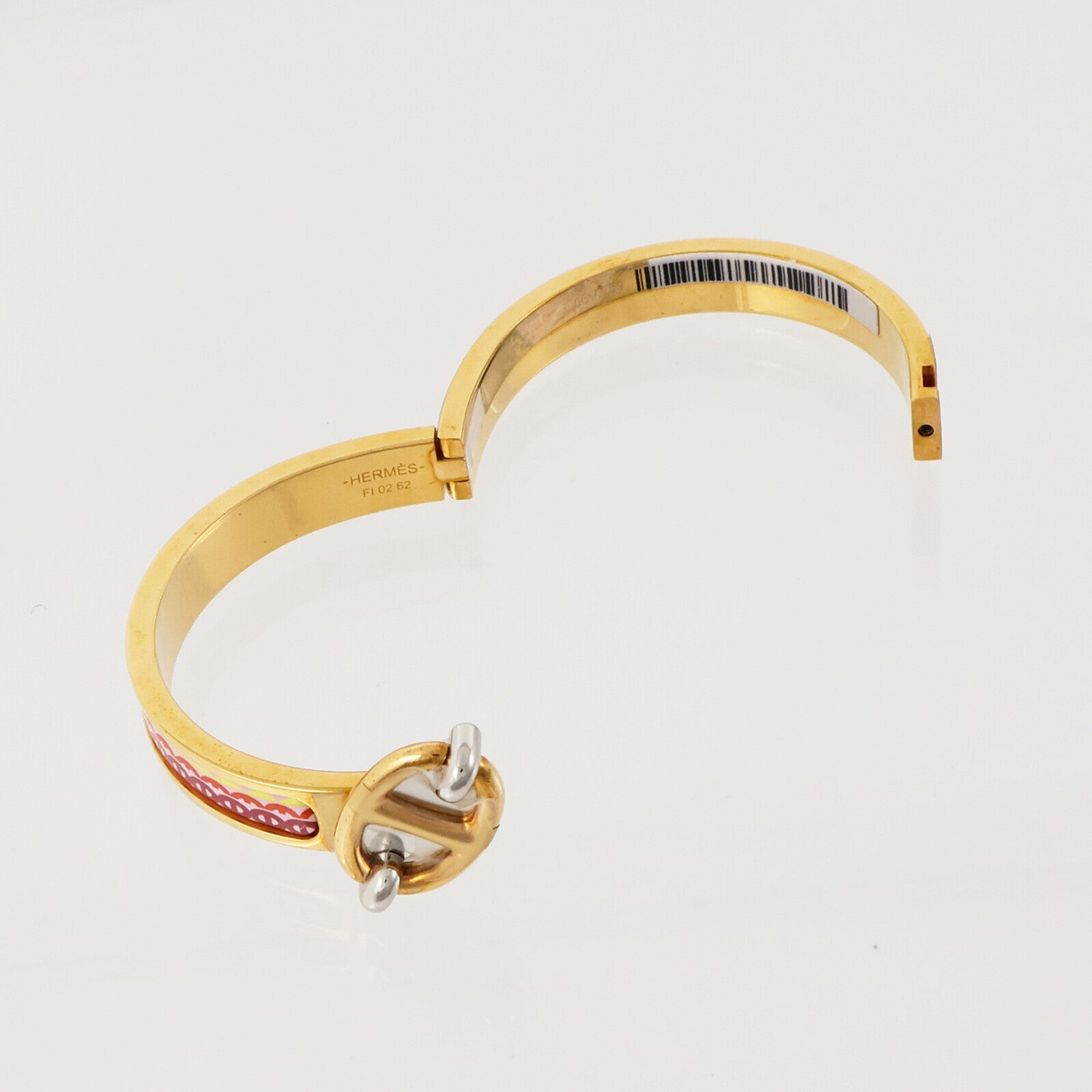 HERMES 金屬/琺瑯Mini Clic Chaine D'Ancre手鐲