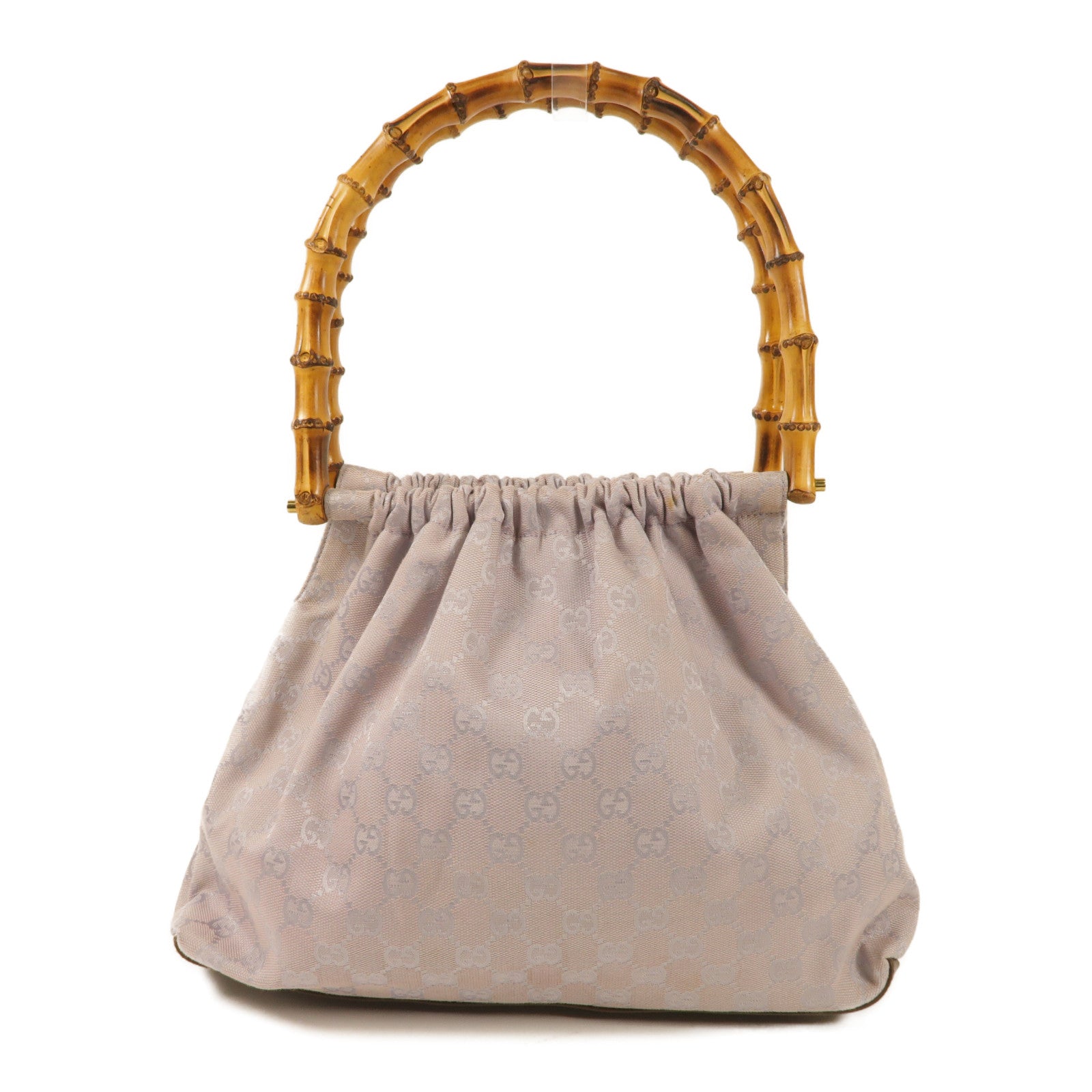 GUCCI 帆布Bamboo Bag肩背袋