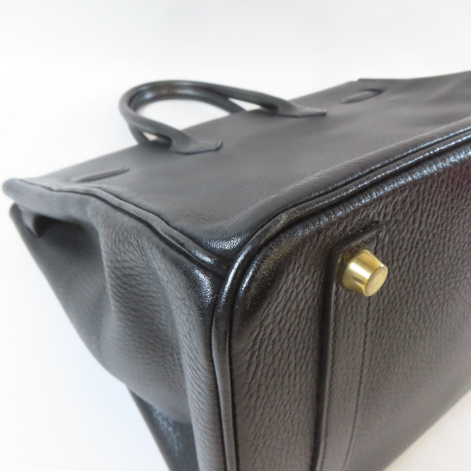 HERMES Togo皮革Birkin 35金扣手挽袋黑色