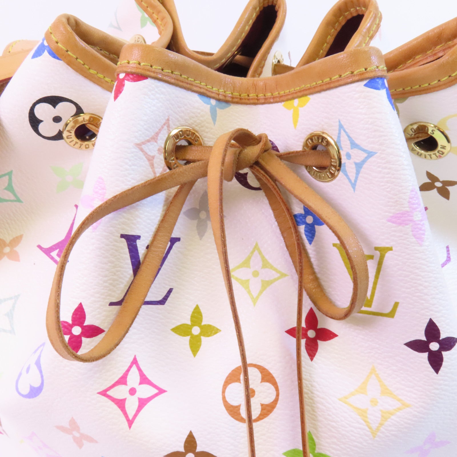 LOUIS VUITTON Monogram Multicolore Petit Noe金扣肩背袋