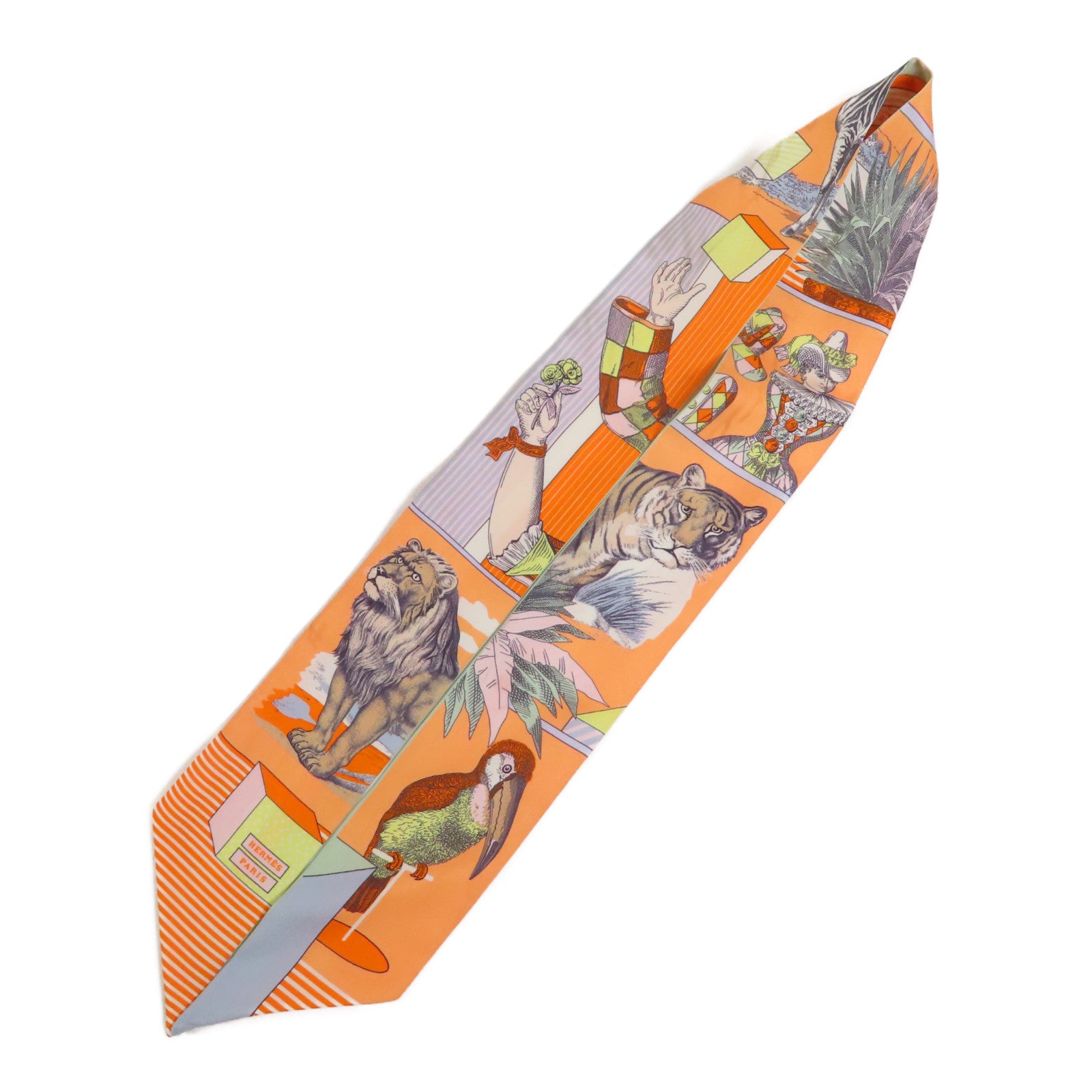 HERMES 絲質Twilly絲巾