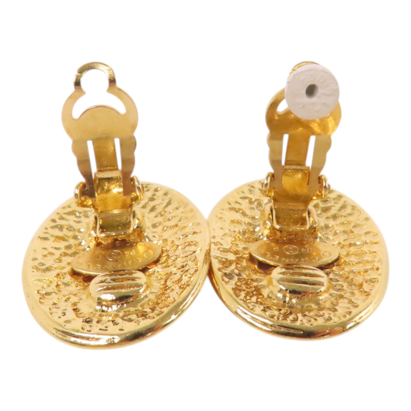 CHANEL 金屬Vintage Earring金扣耳環